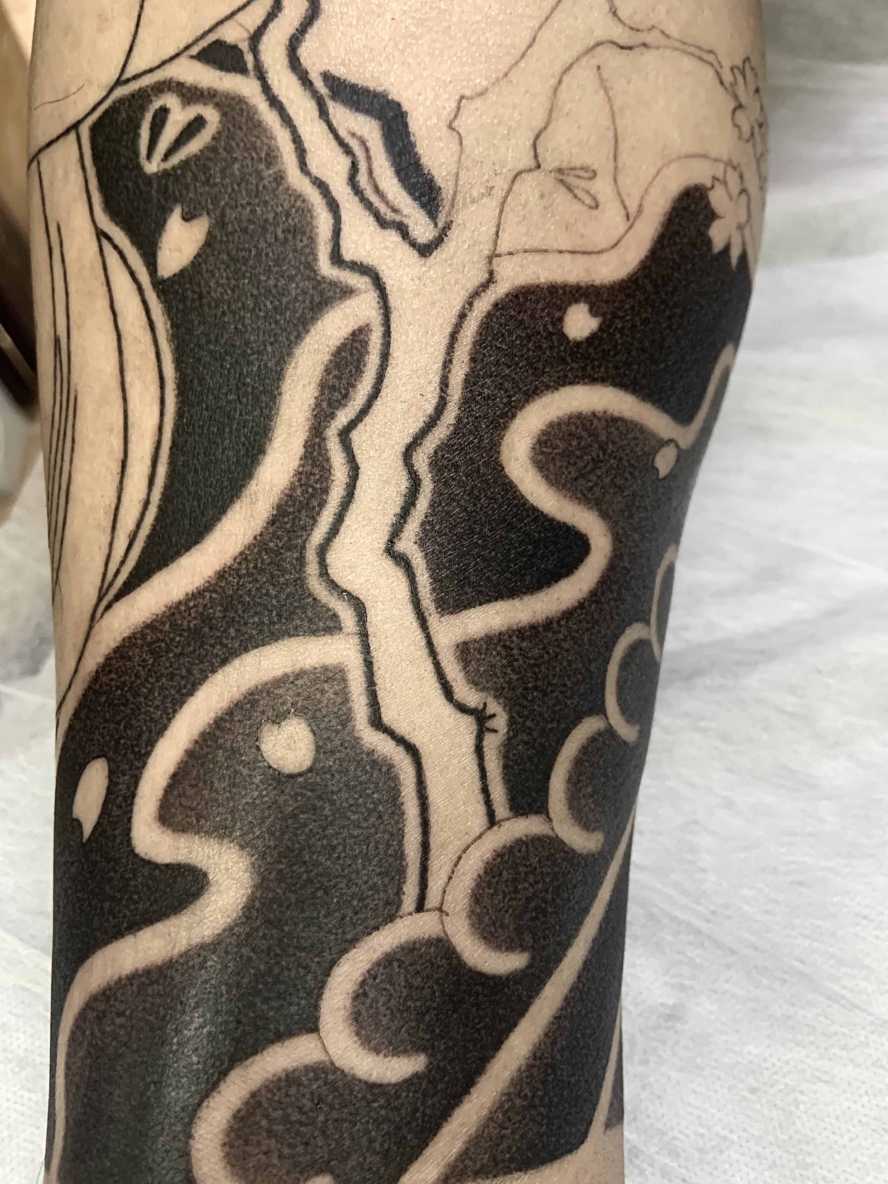 雾面_纹身图案手稿图片_董照岩的纹身作品集