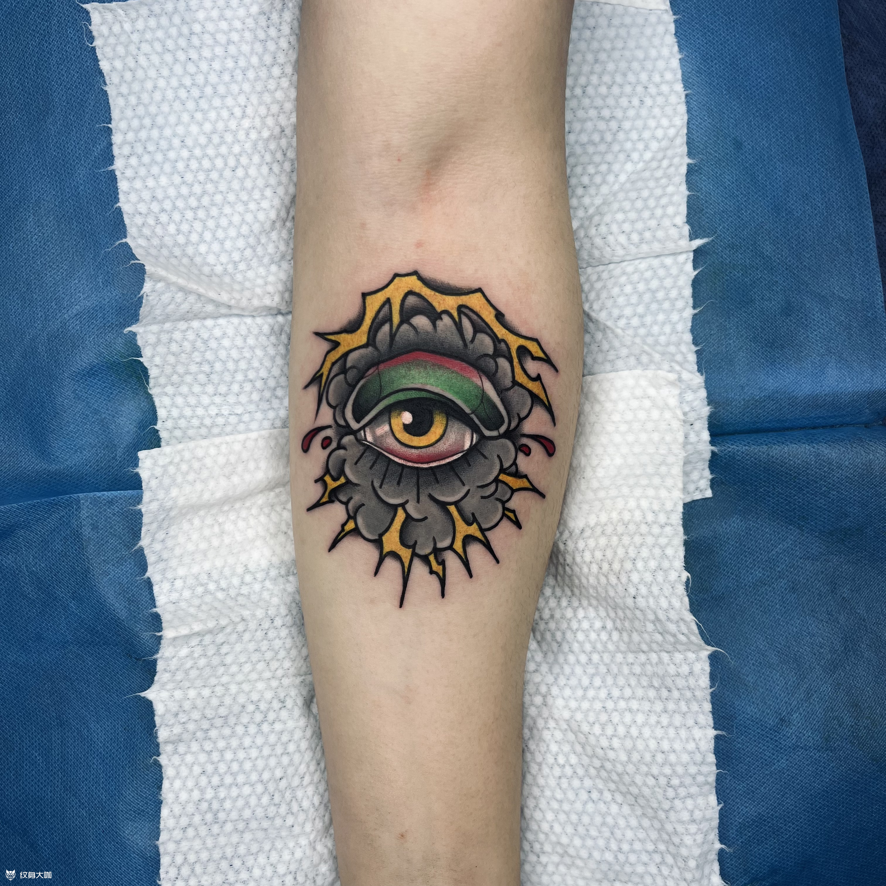 old school 上帝之眼_纹身图案手稿图片_逐流的纹身作品集