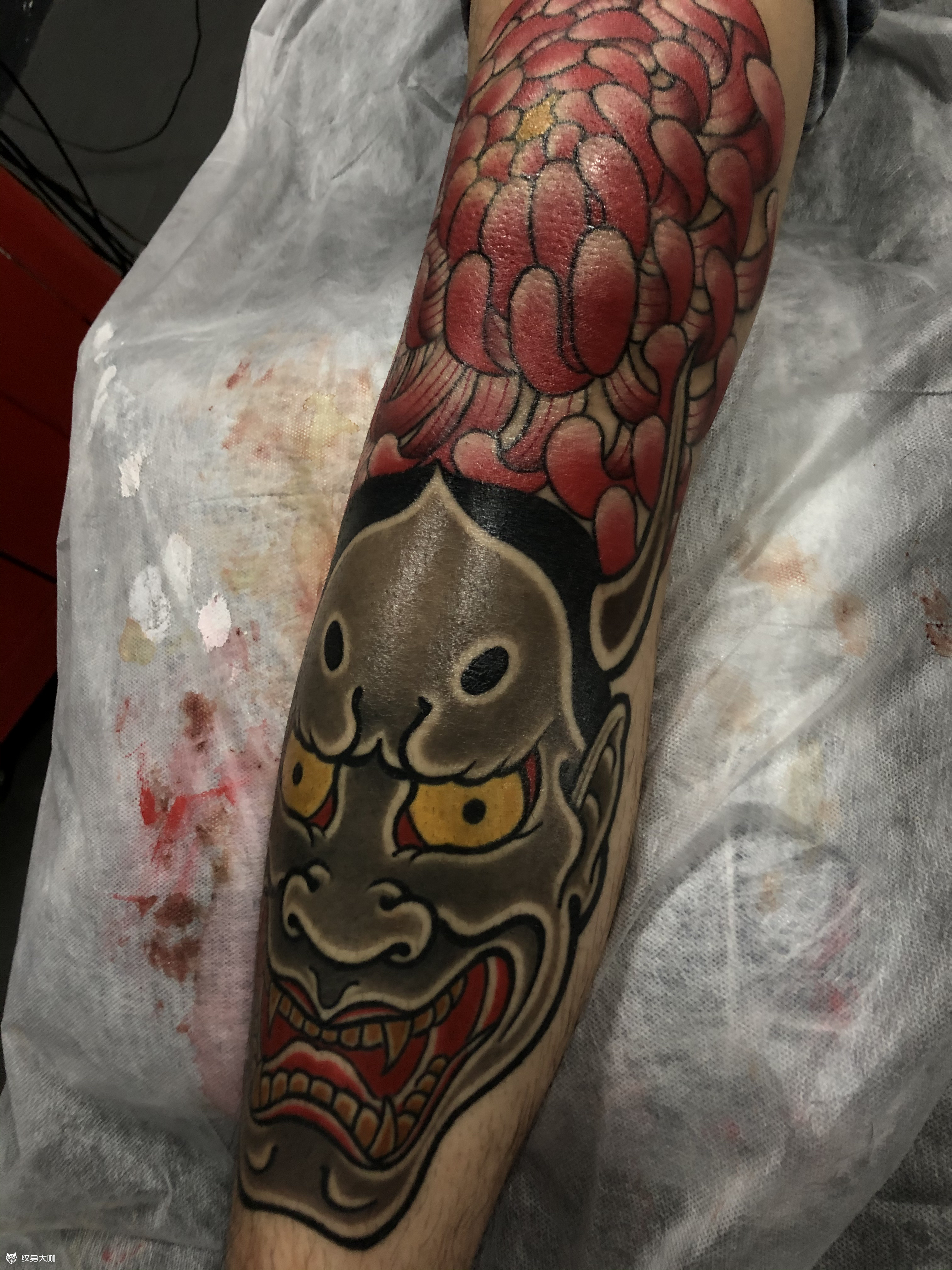 老传统般若_纹身图案手稿图片_辛不正的纹身作品集