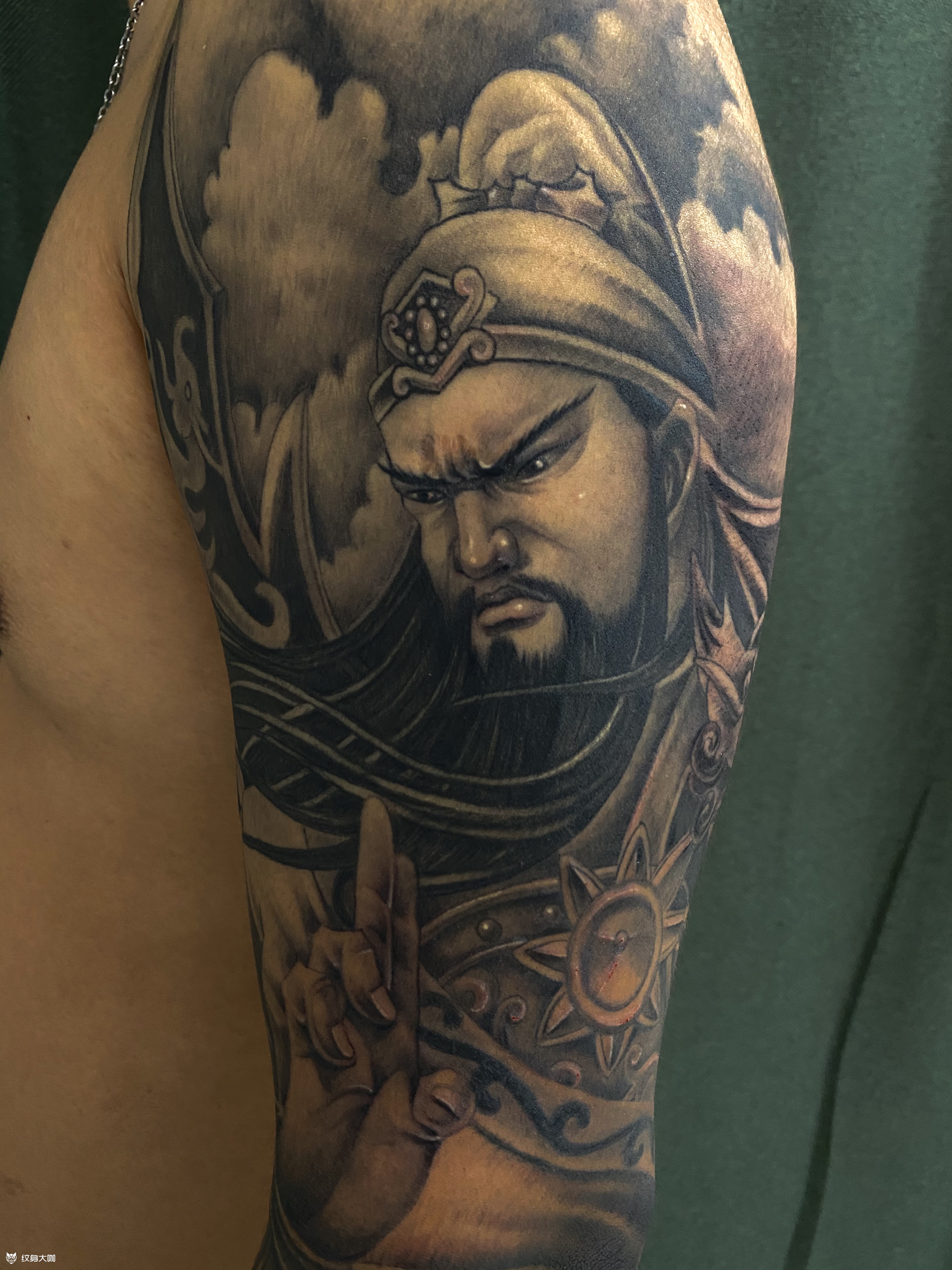 新传统关羽结束大臂关羽结束 _纹身吧社区 - 纹身大咖