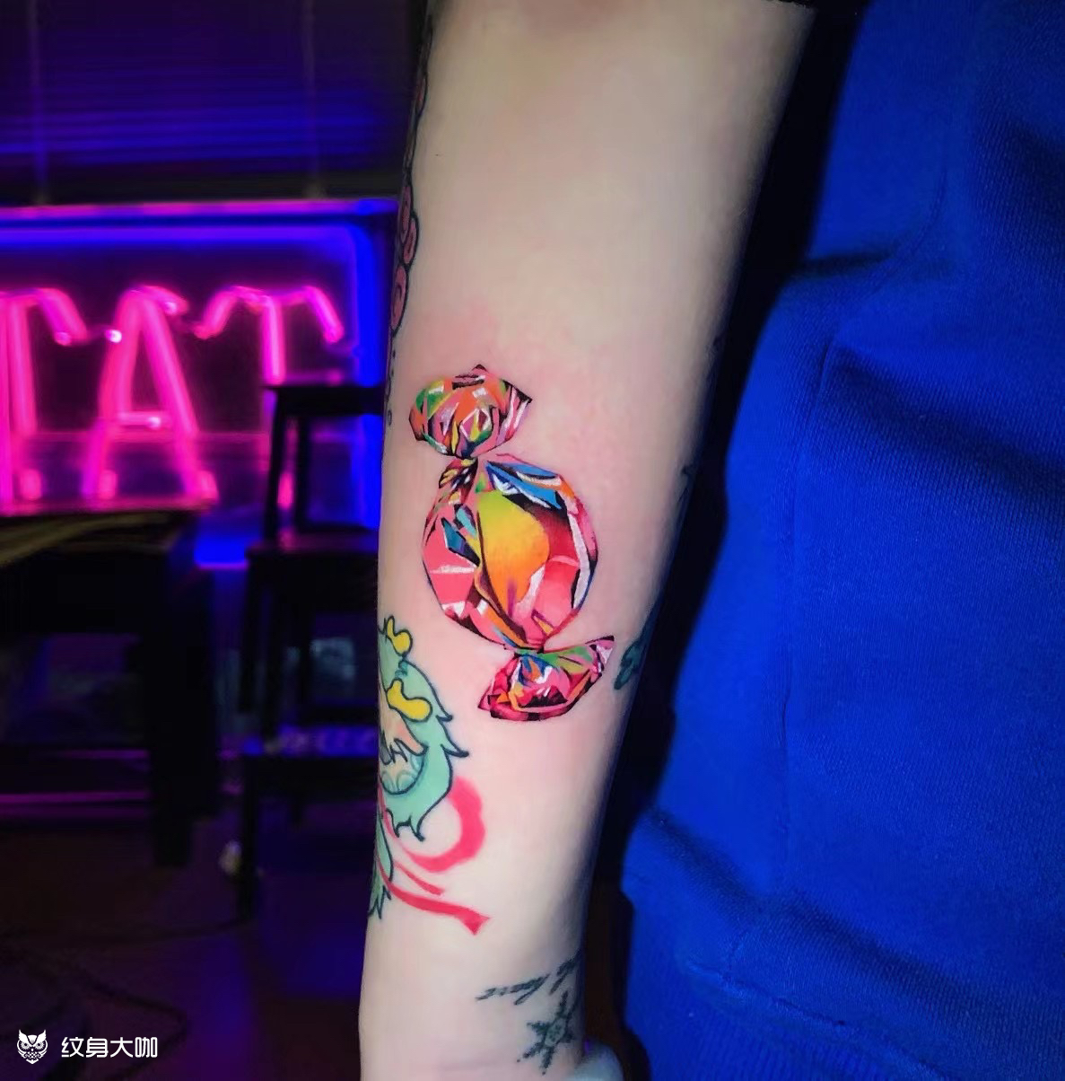 十厘米二十几色小糖果#_纹身图案手稿图片_lee的纹身作品集