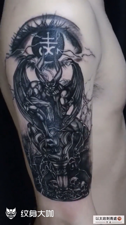 撒旦 #恶魔 #成都纹身_纹身吧社区 - 纹身大咖