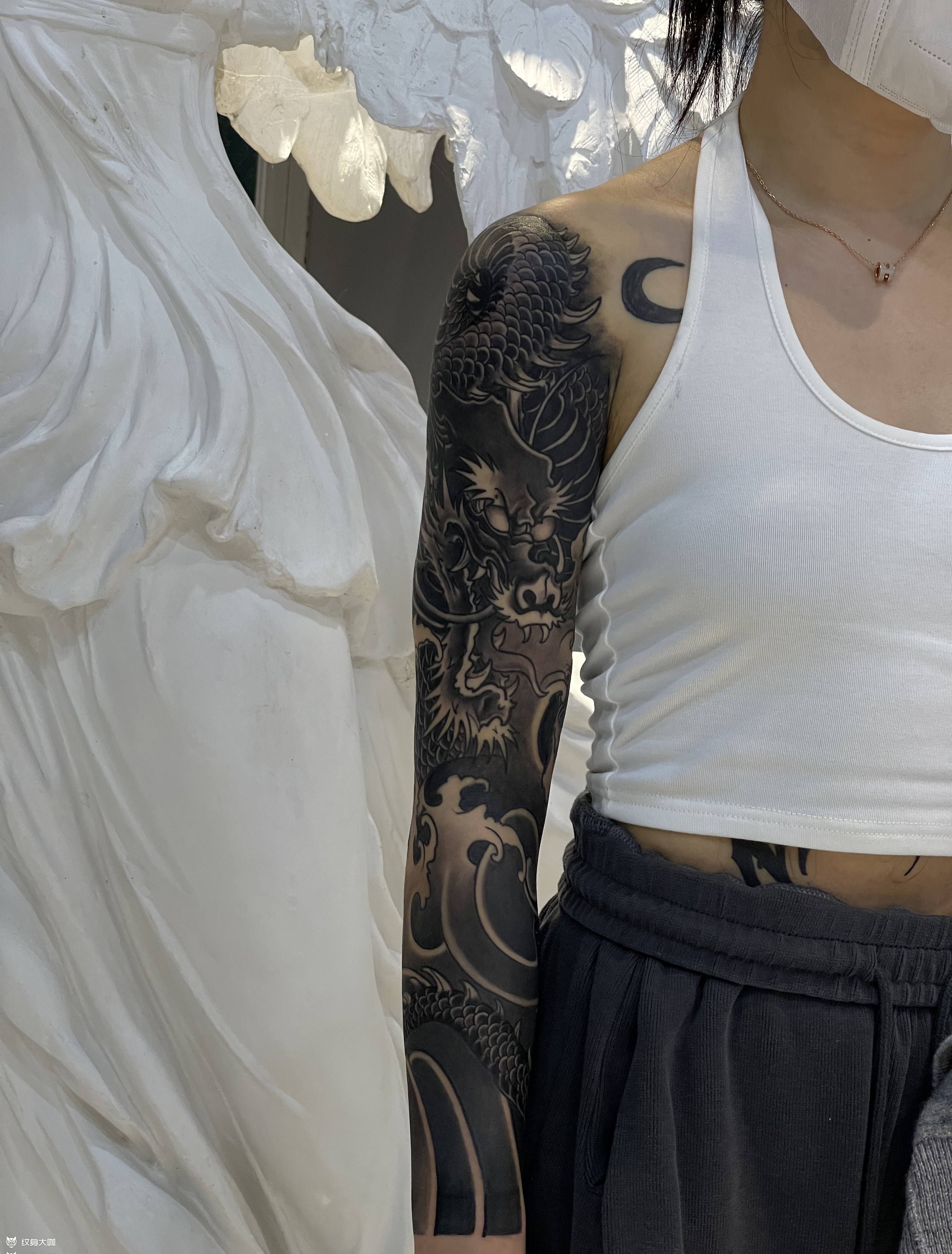 龙花臂做过的最细的花臂了 _纹身吧社区 - 纹身大咖