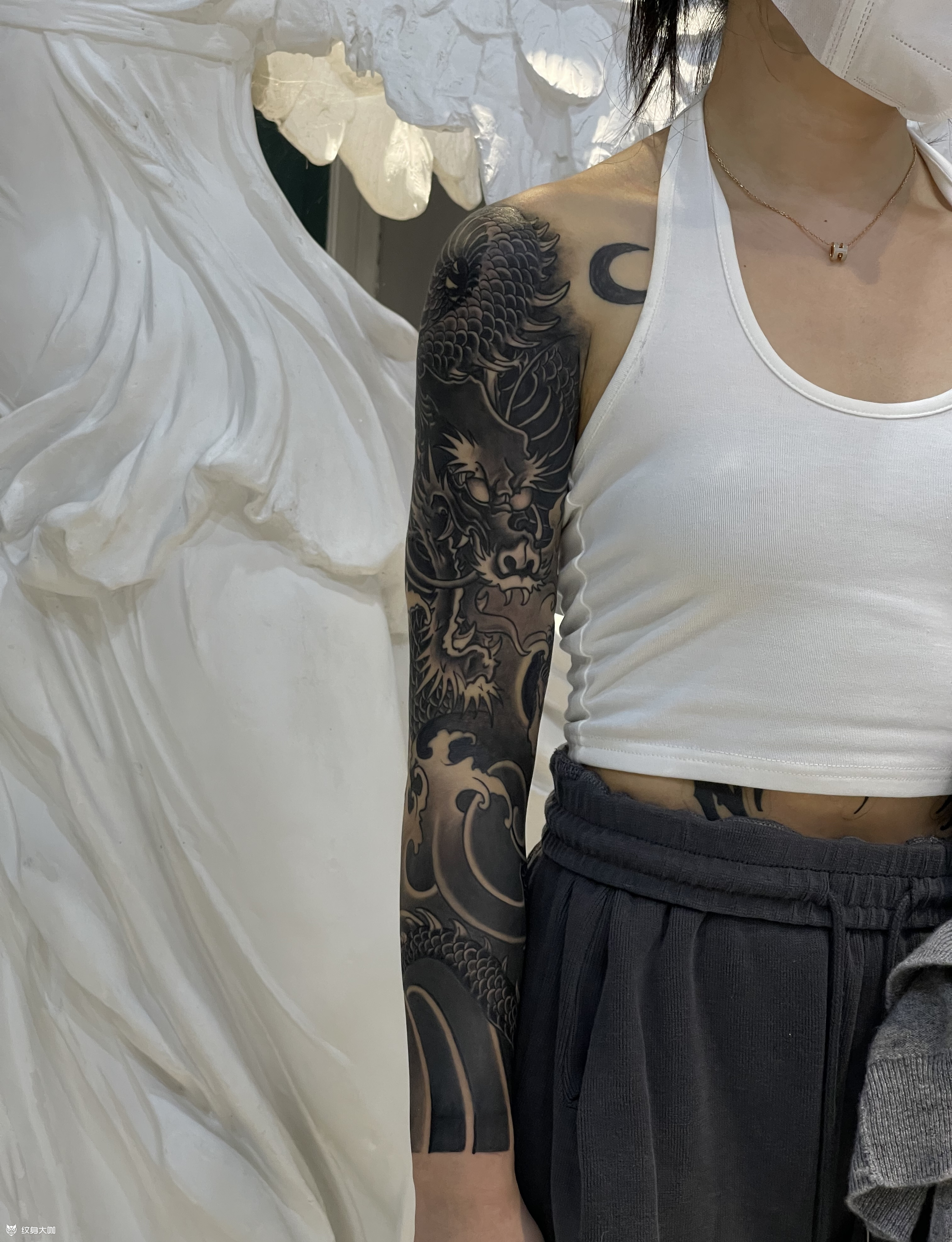 龙花臂做过的最细的花臂了 _纹身吧社区 - 纹身大咖