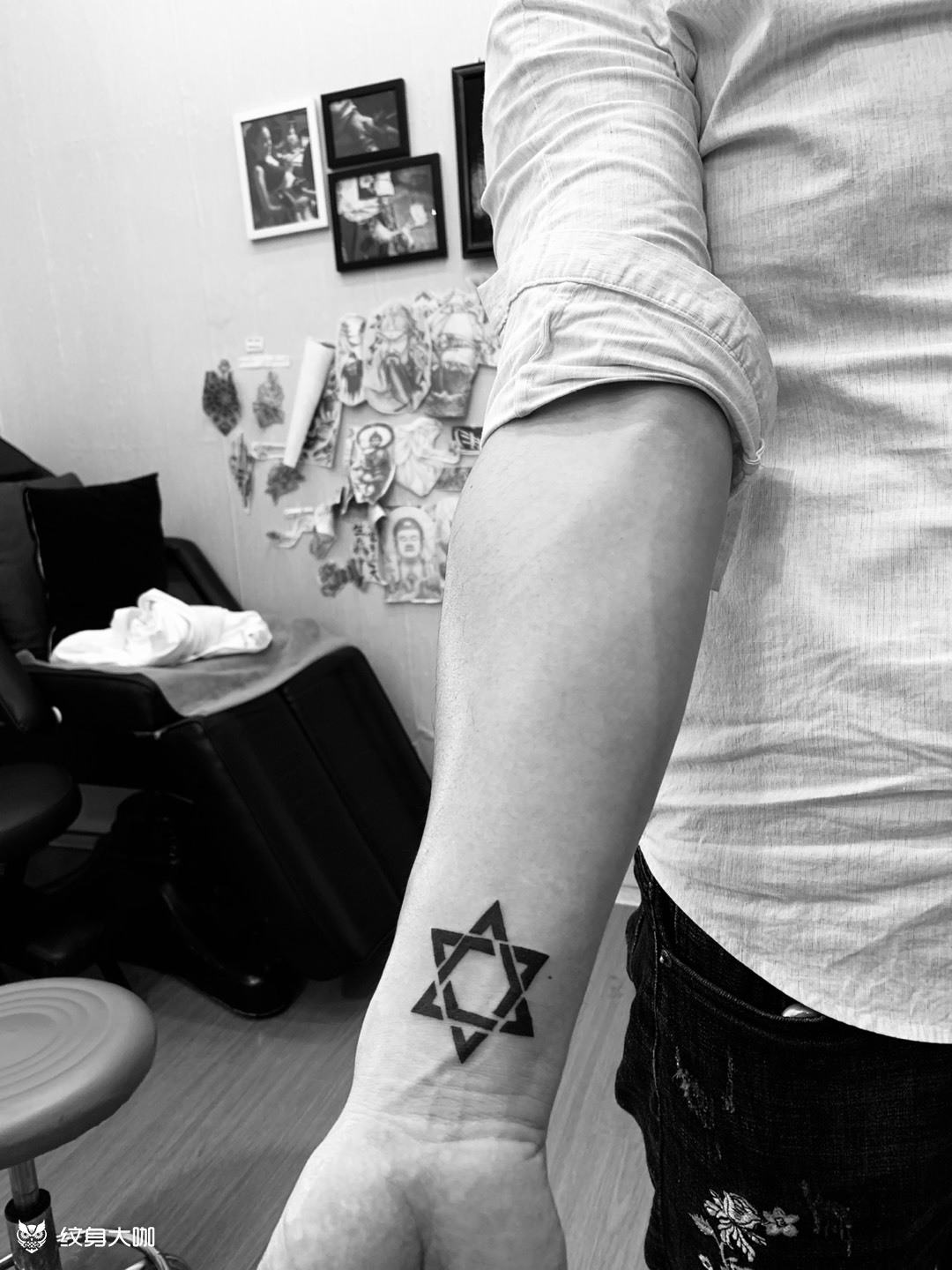 六芒星97_纹身图案手稿图片_黄磊的纹身作品集