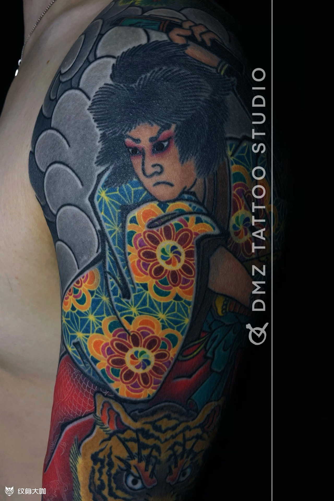 虎王丸局部风格:日式传统题_纹身吧社区 - 纹身大咖