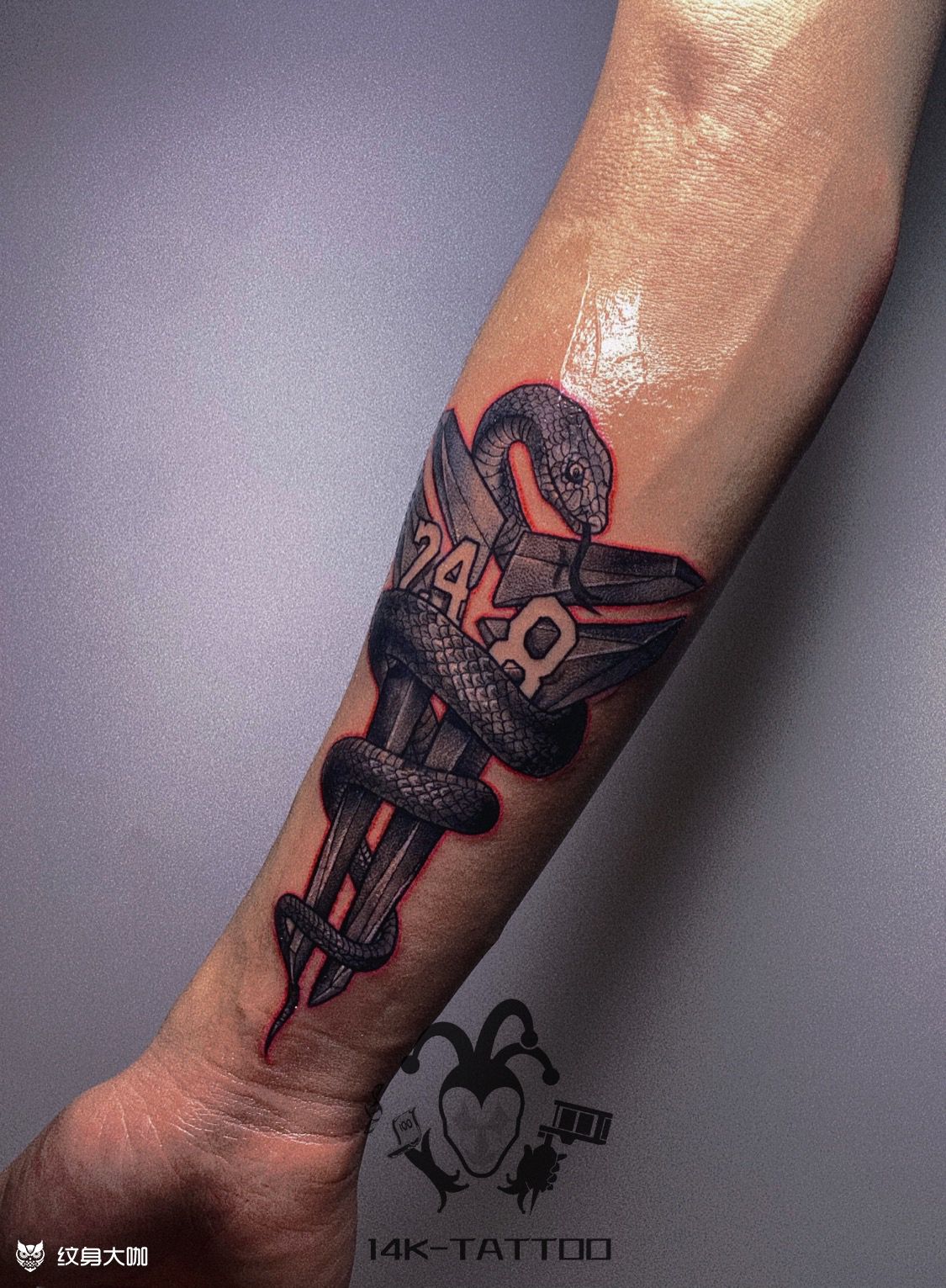 黑曼巴_纹身图案手稿图片_13pcy的纹身作品集