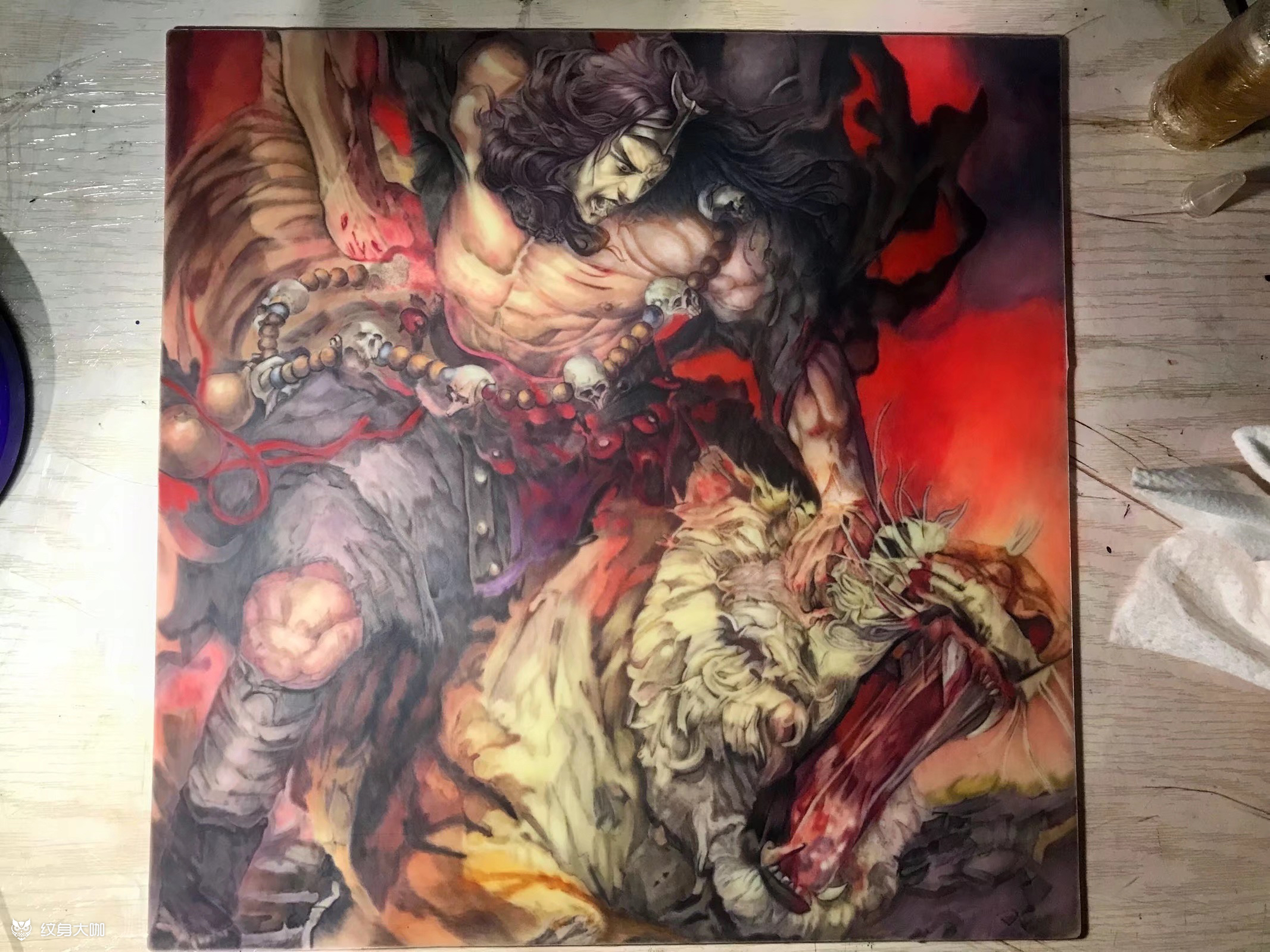 武松打虎_纹身吧社区 - 纹身大咖