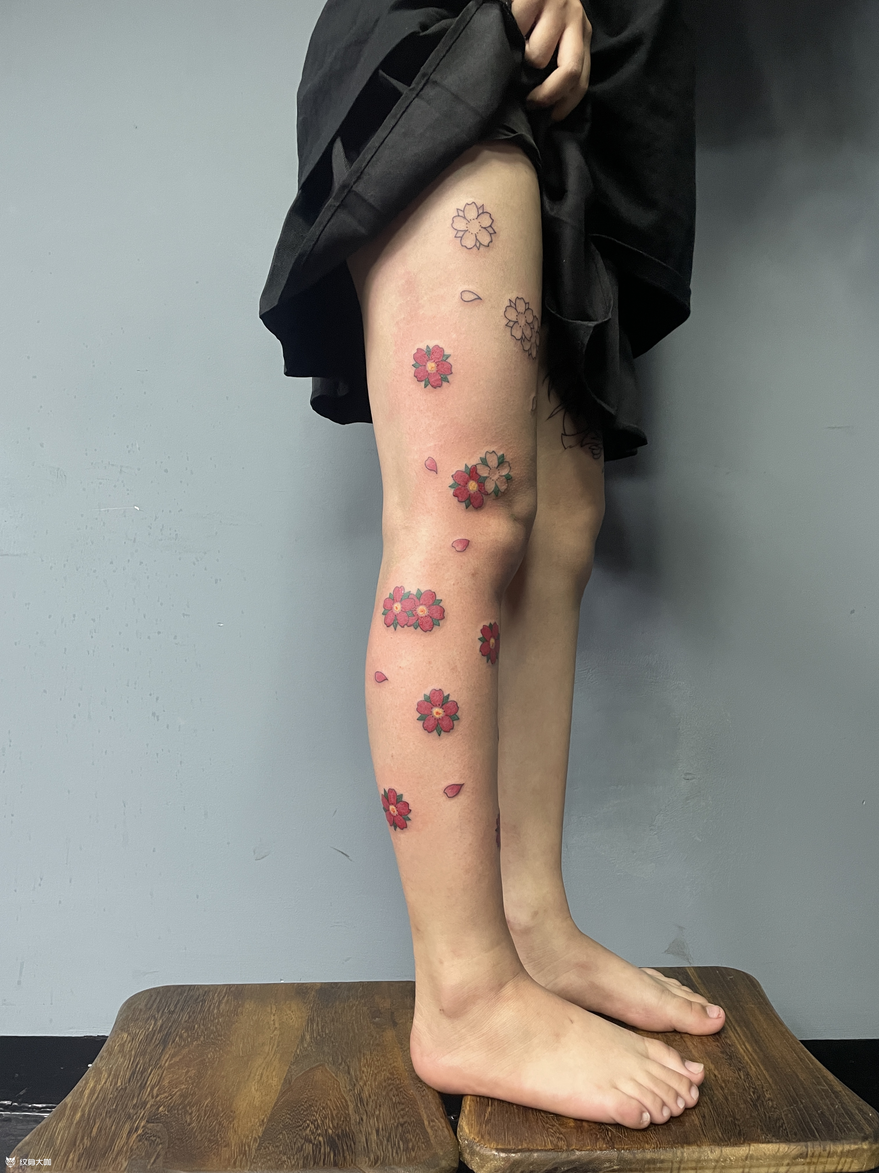 樱花腿_纹身吧社区 - 纹身大咖