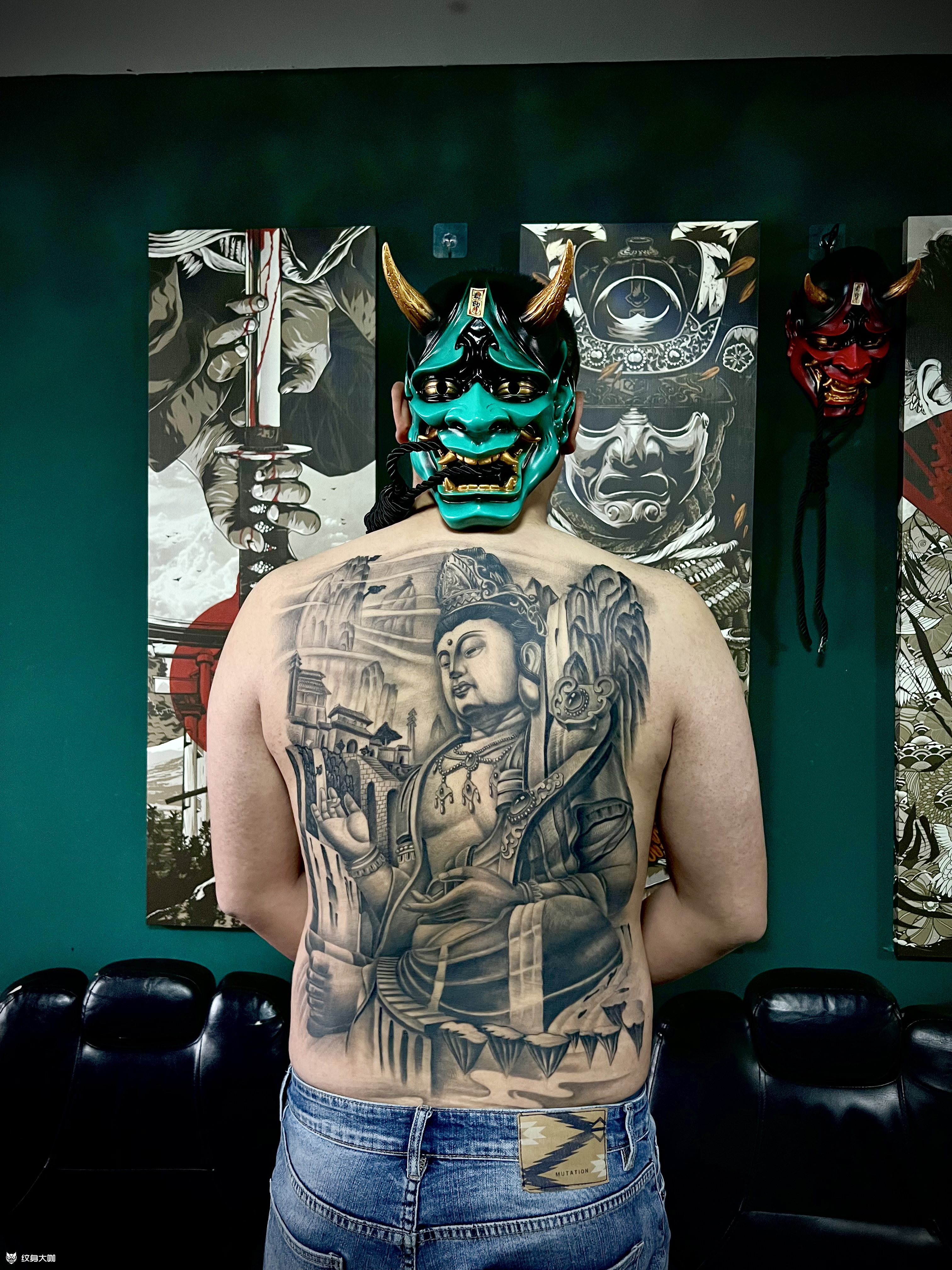 普贤菩萨_纹身图案手稿图片_阜阳小坡专注精品的纹身作品集