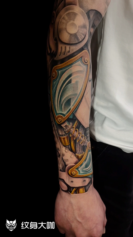 未完成的…机械臂04 ! t_纹身吧社区 - 纹身大咖