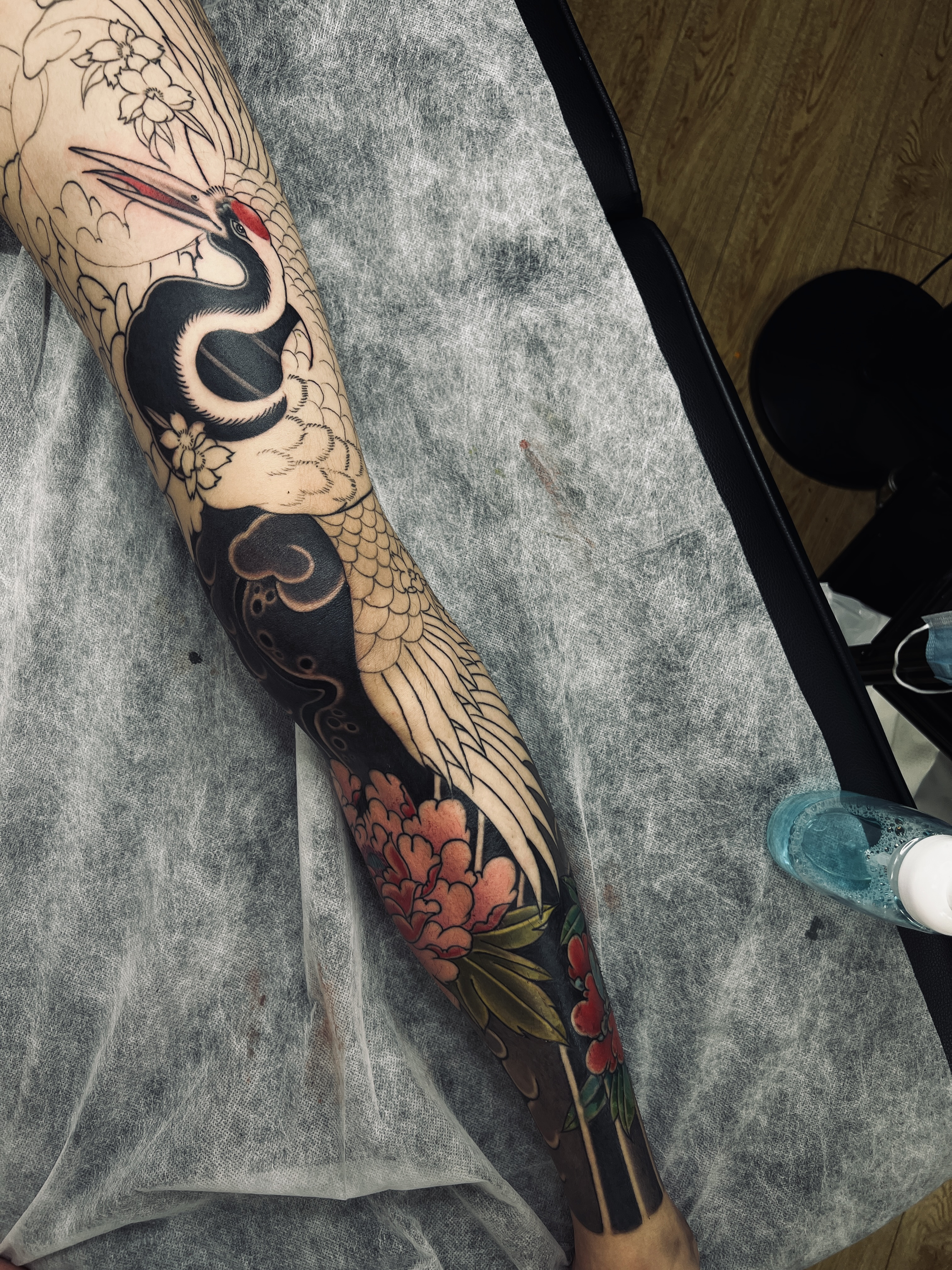 仙鹤腿这是从纹身大咖上来的客_纹身吧社区 - 纹身大咖