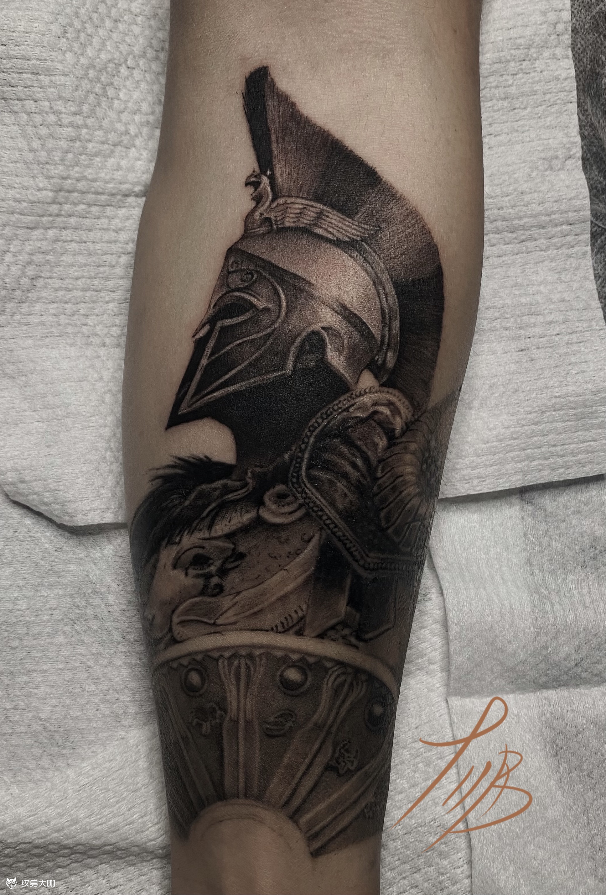 角斗士7015小臂写生_纹身图案手稿图片_何舟的纹身作品集