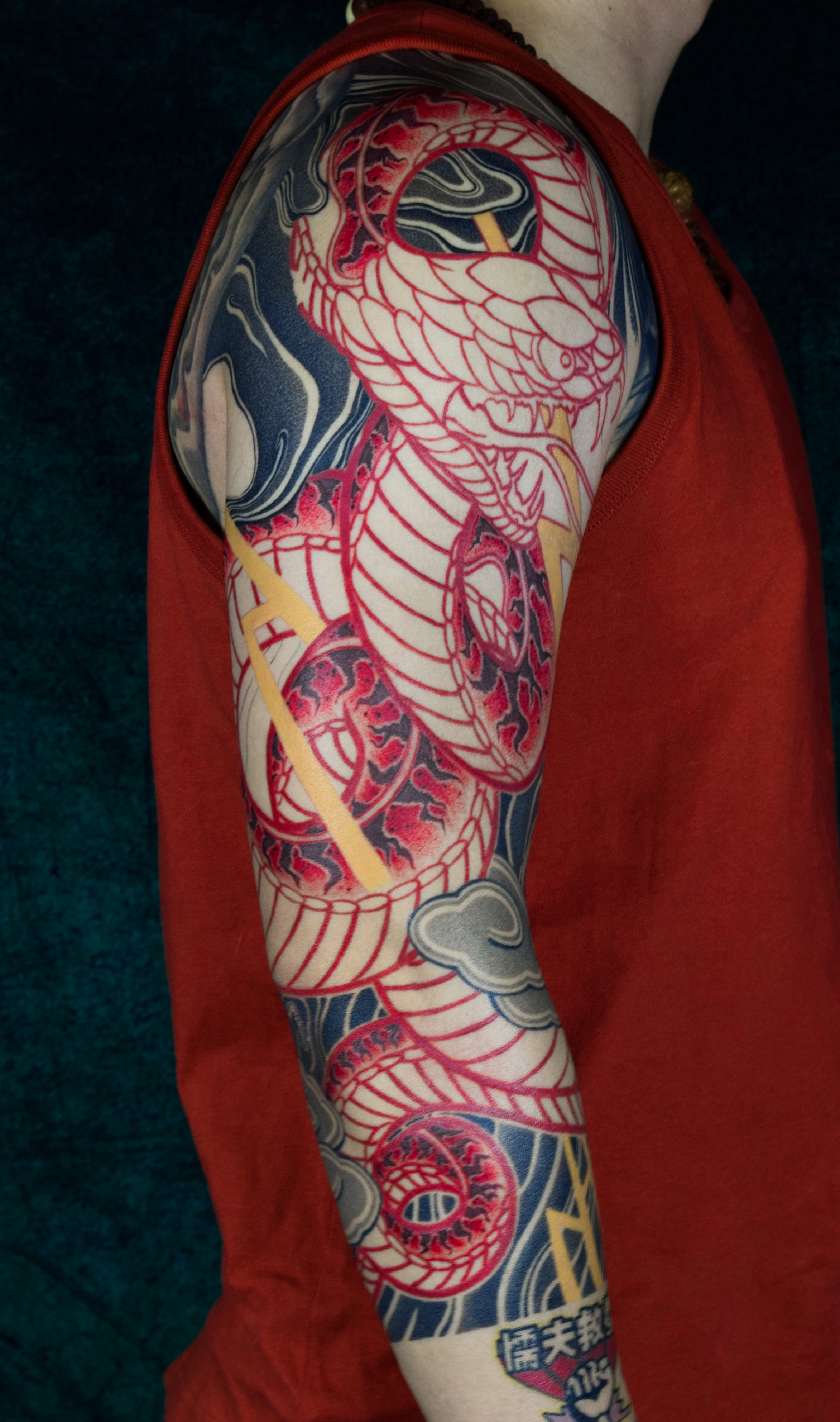 开始做主体 老传统蛇97花臂七_纹身吧社区 - 纹身大咖