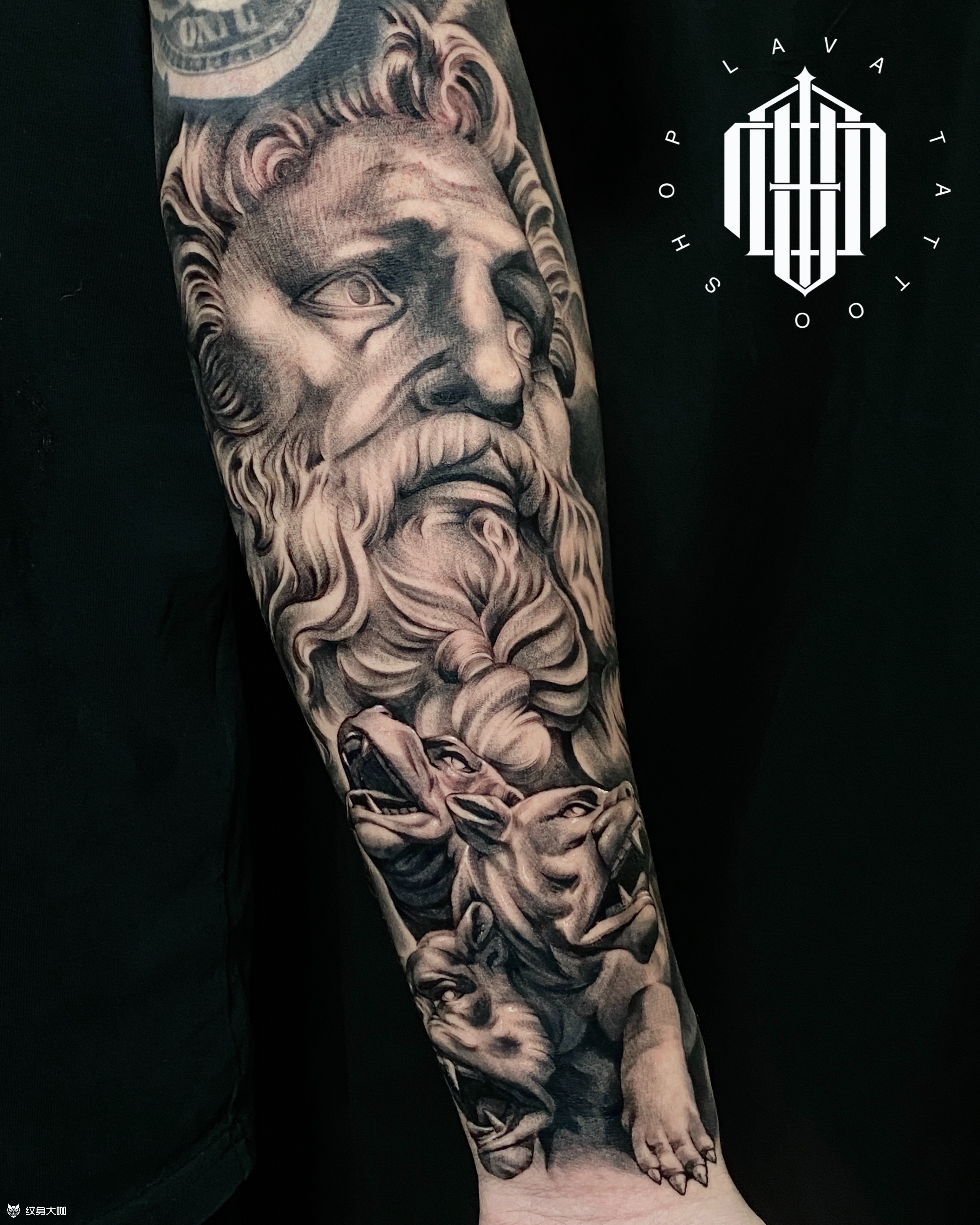 哈迪斯雕塑_纹身图案手稿图片_lavatattoo-bao的纹身作品集