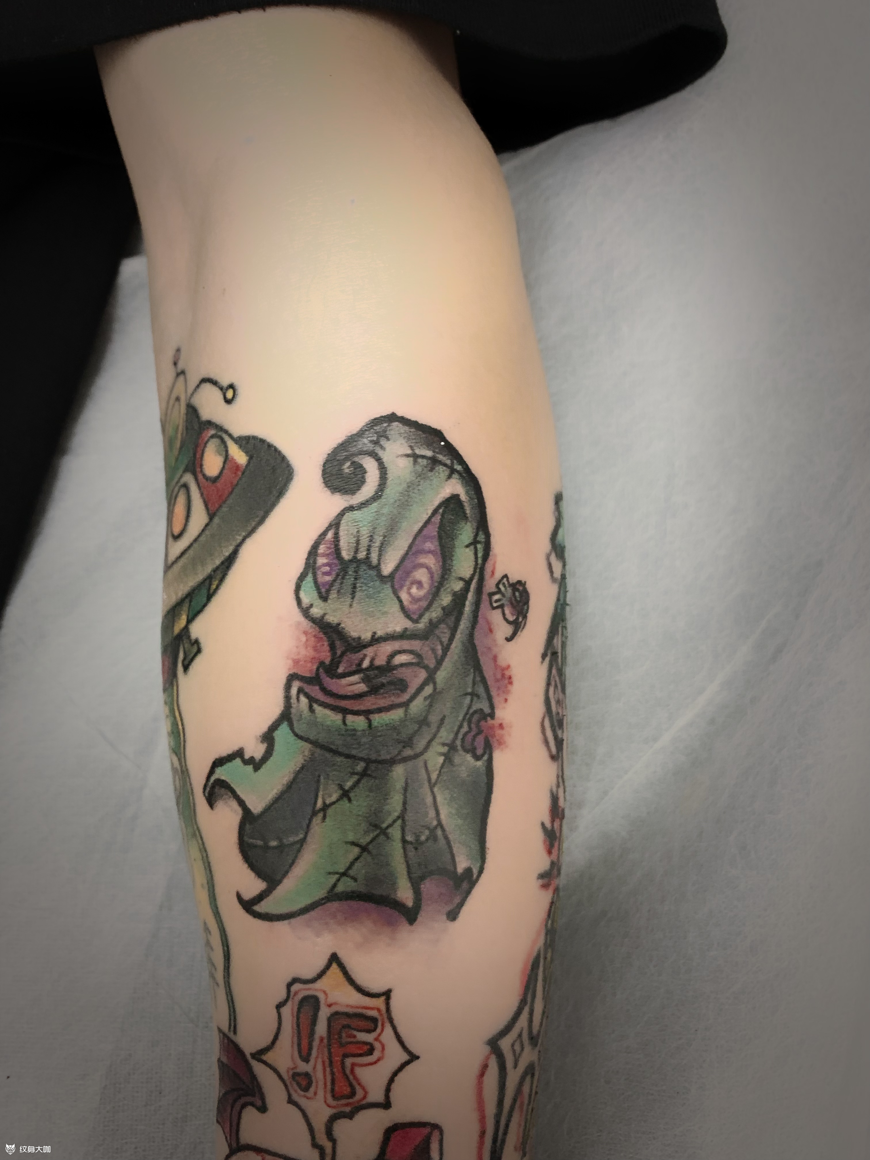 newschool幽灵_纹身图案手稿图片_应泽的纹身作品集