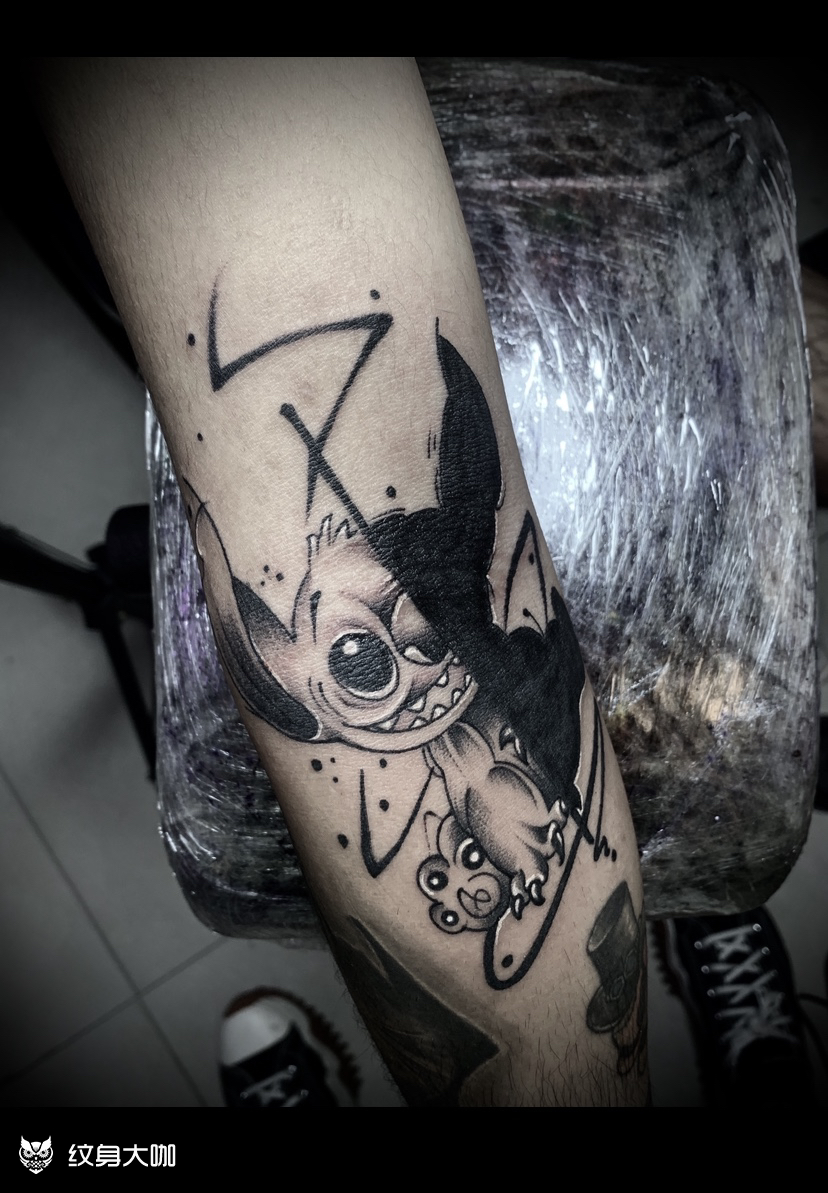 史迪仔_纹身图案手稿图片_鱼刺的纹身作品集
