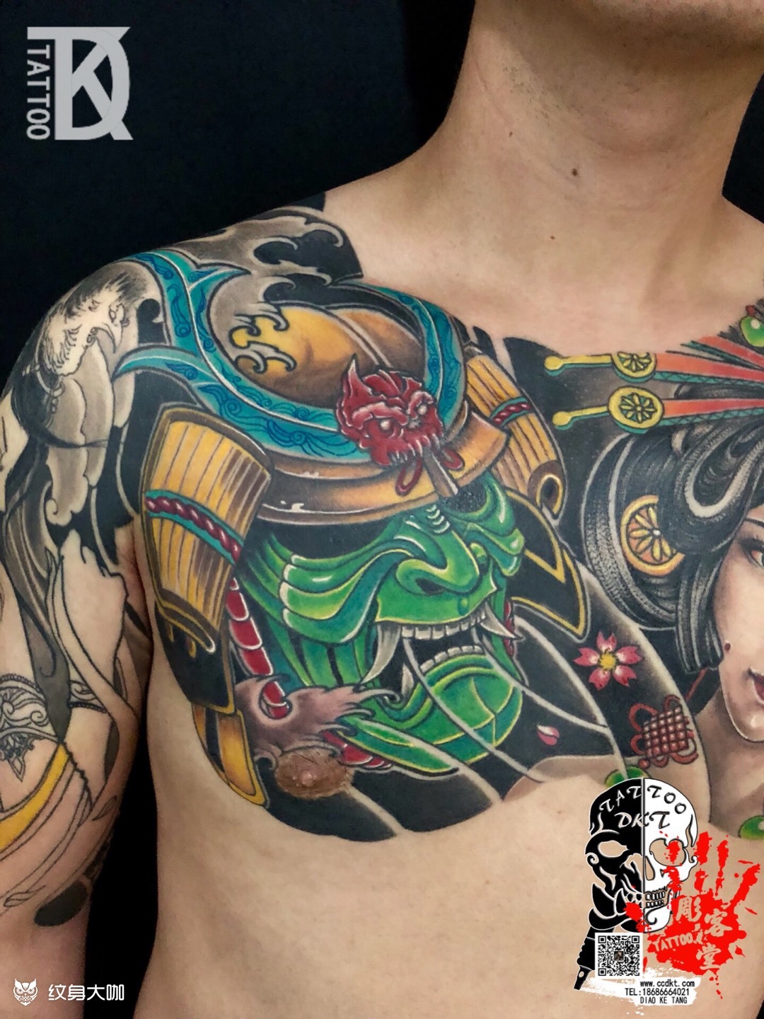 鬼武士艺妓花胸