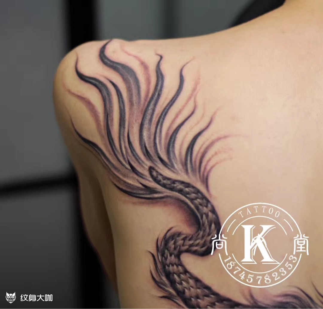 原创龙尾_纹身图案手稿图片_kai 叔的纹身作品集