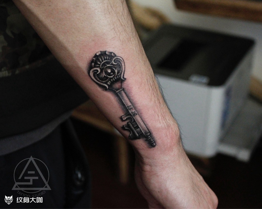 钥匙—开启069194之门_纹身图案手稿图片_tattoo铭的纹身作品集
