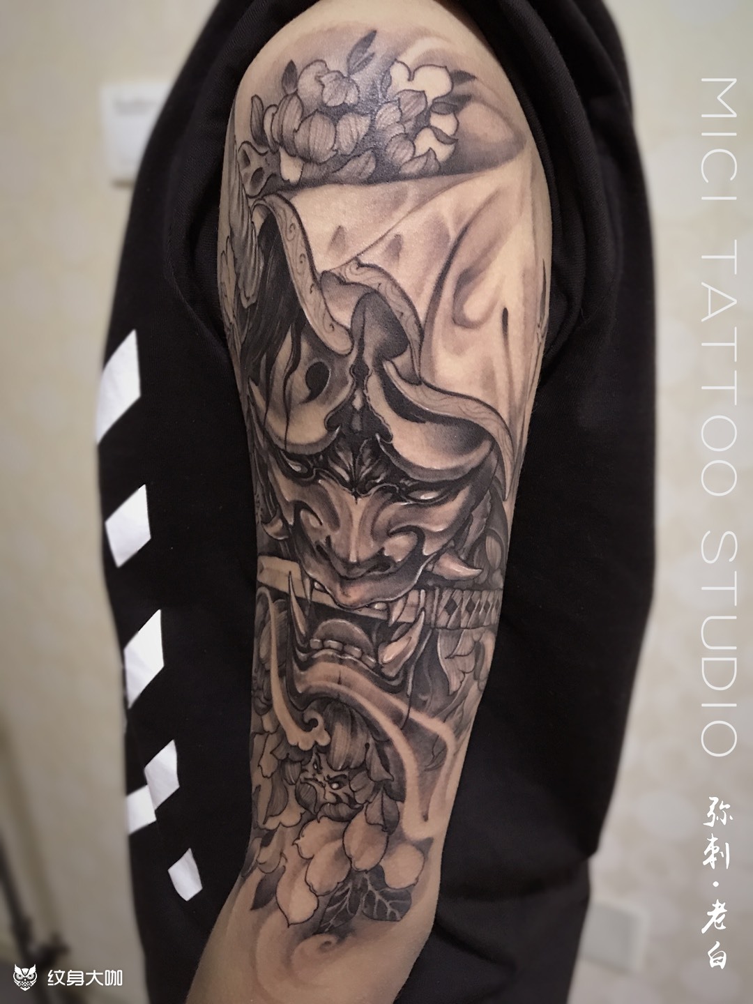 般若_纹身图案手稿图片_老白的纹身作品集