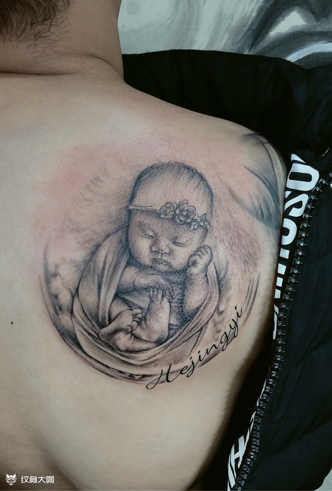 纪念宝宝出生纹身素材图片