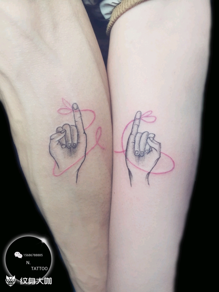 情侣纹身_纹身图案手稿图片_n .的纹身作品集