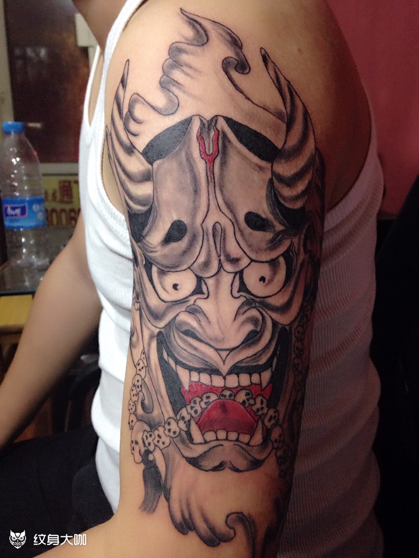 大臂般若_纹身图案手稿图片_帅印刺青tattoo的纹身作品集