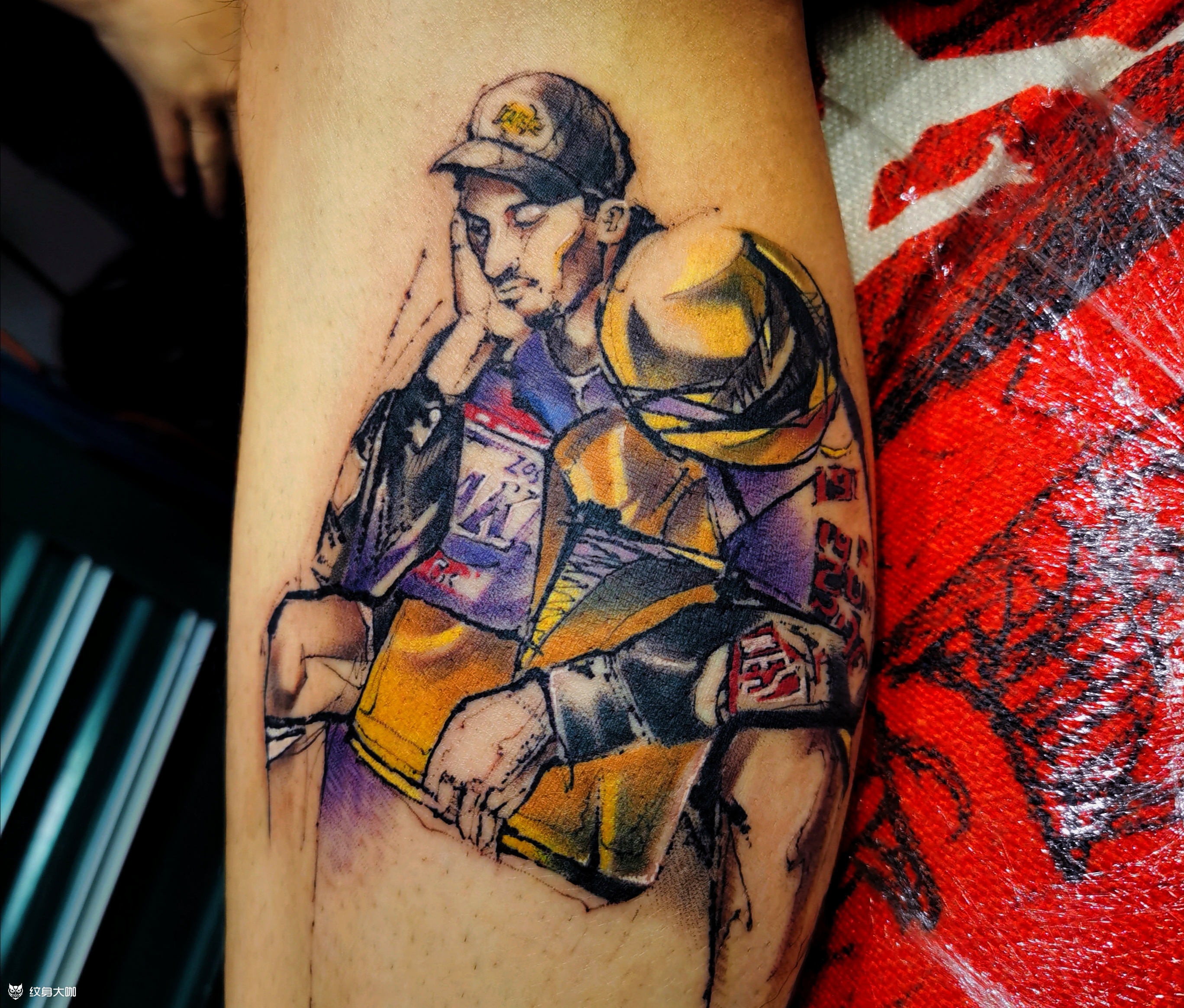 科比速写_纹身图案手稿图片_纹艺犯acan的纹身作品集