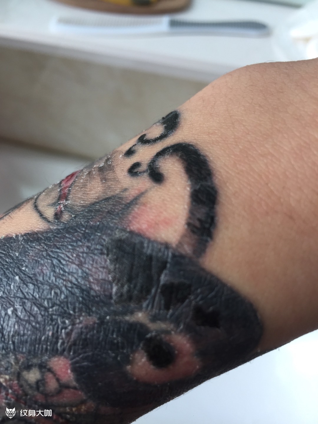 求各位咖友告知纹身遮盖恢复结痂_纹身吧社区 - 纹身大咖