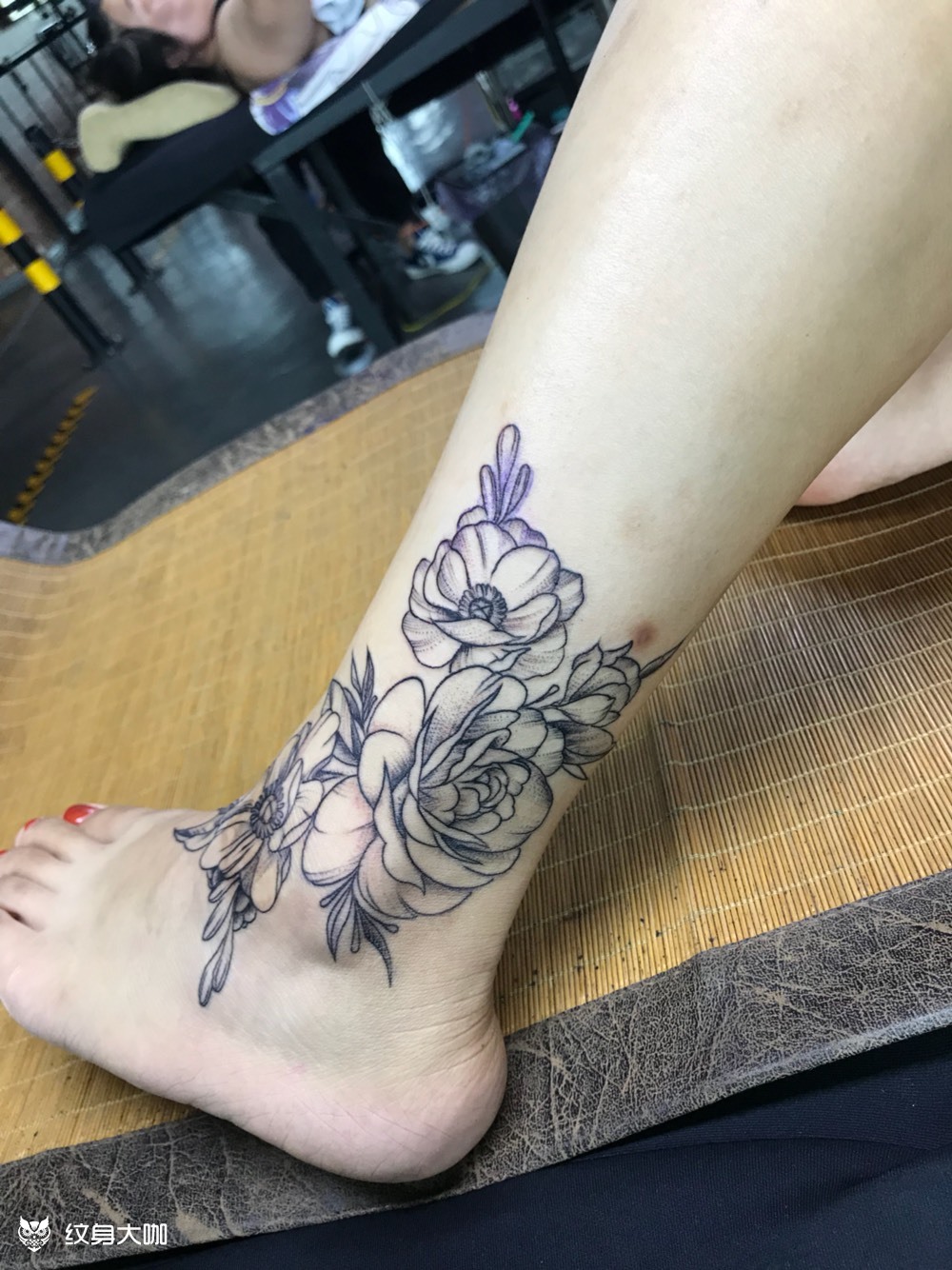 花_纹身图案手稿图片_何柏胜的纹身作品集