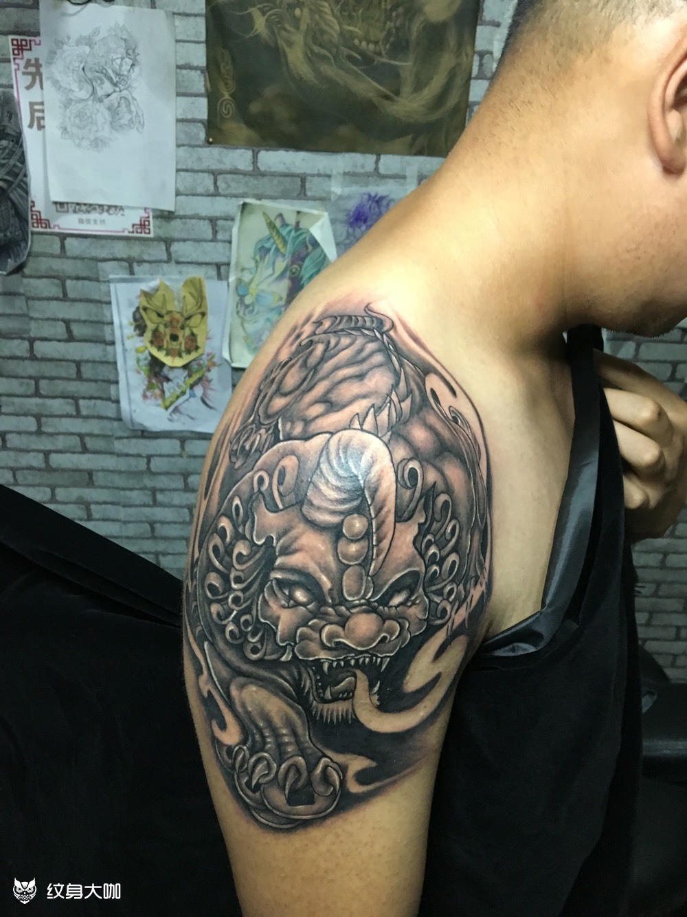 招财貔貅_纹身图案手稿图片_兰金的纹身作品集