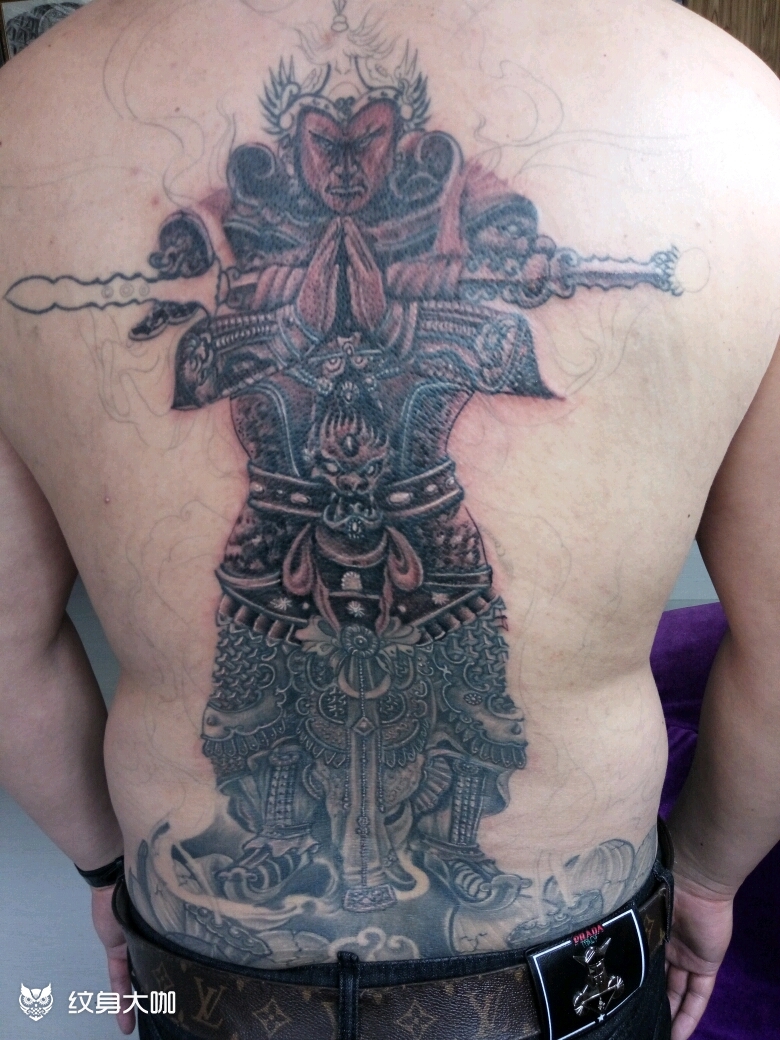 韦陀_纹身图案手稿图片_厚君的纹身作品集