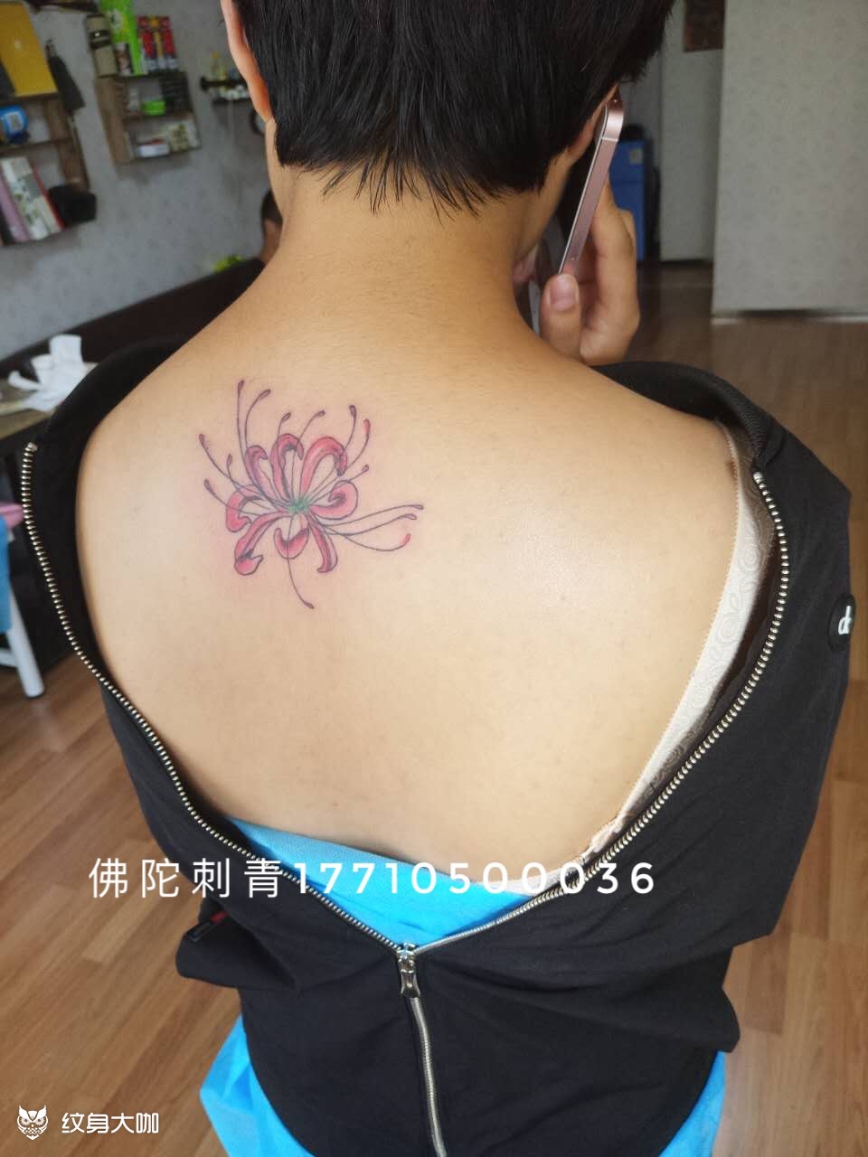 彼岸花_纹身图案手稿图片_佛爷的纹身作品集