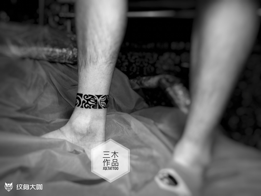 脚环_纹身图案手稿图片_三木的纹身作品集