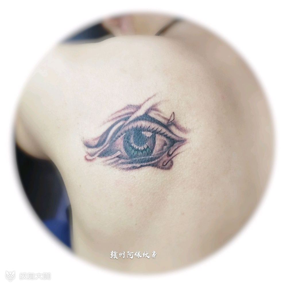 眼睛刺青_纹身图案手稿图片_罗保的纹身作品集