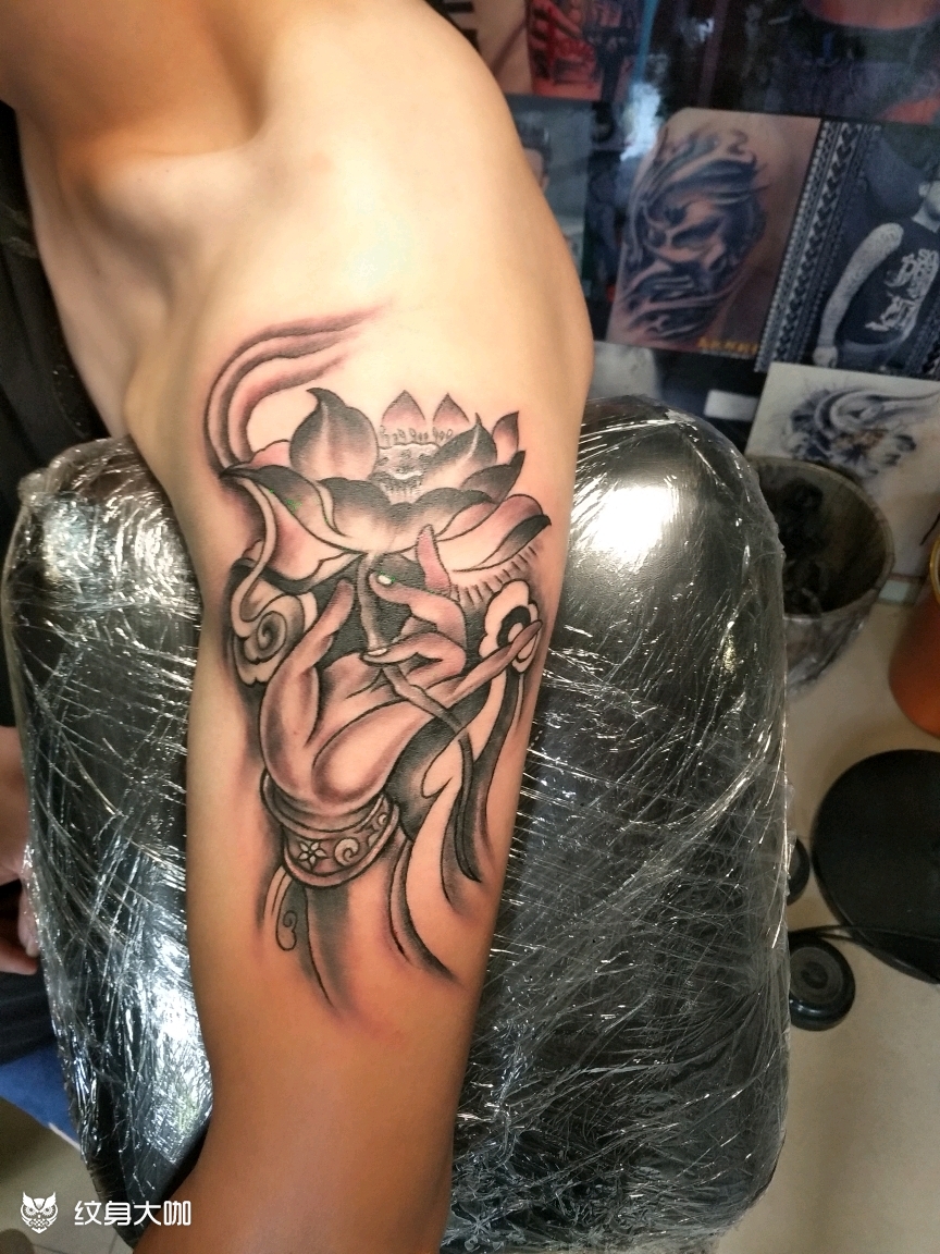 佛手_纹身图案手稿图片_金德的纹身作品集