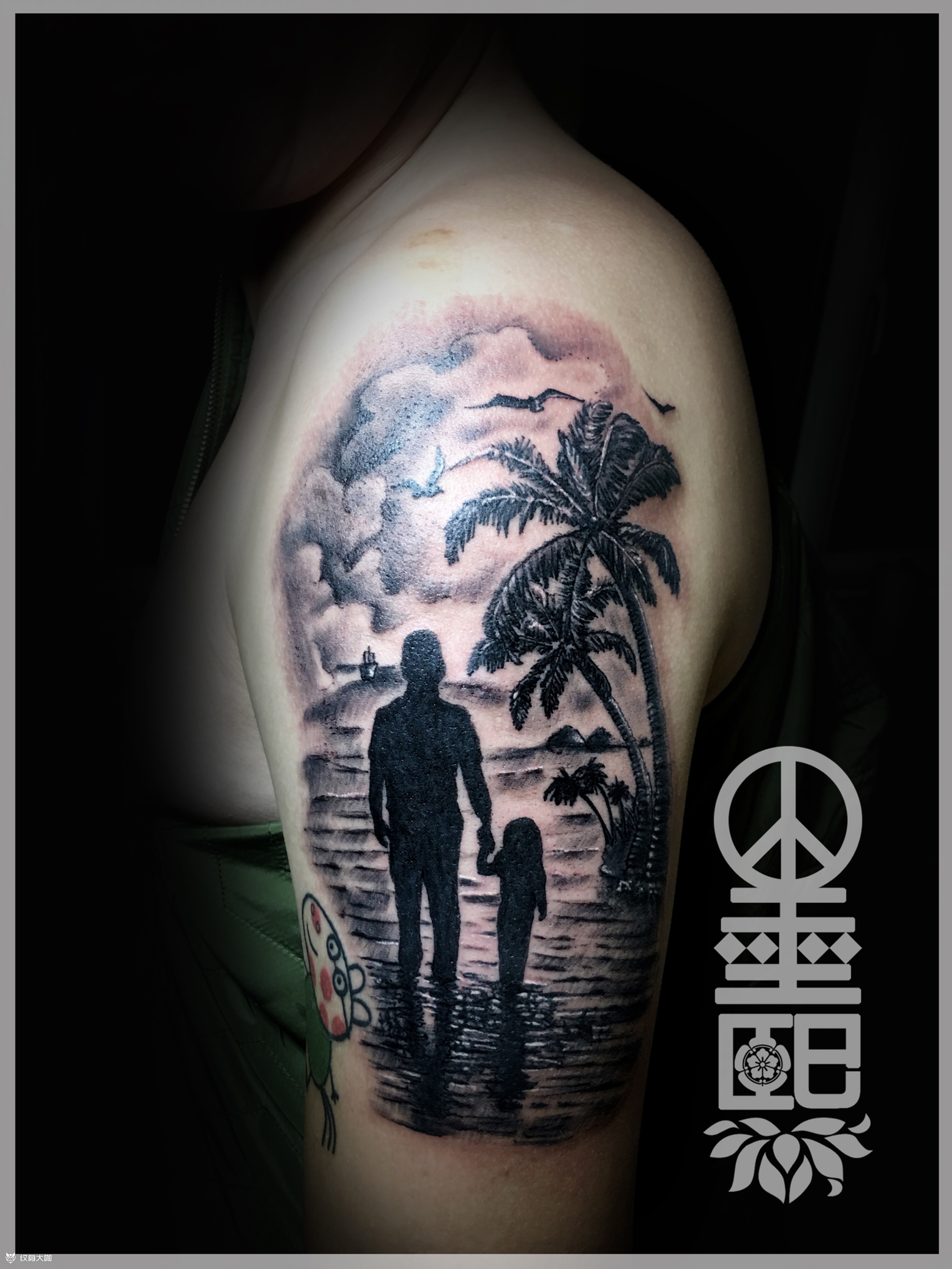 父爱_纹身图案手稿图片_墨熙刺青的纹身作品集