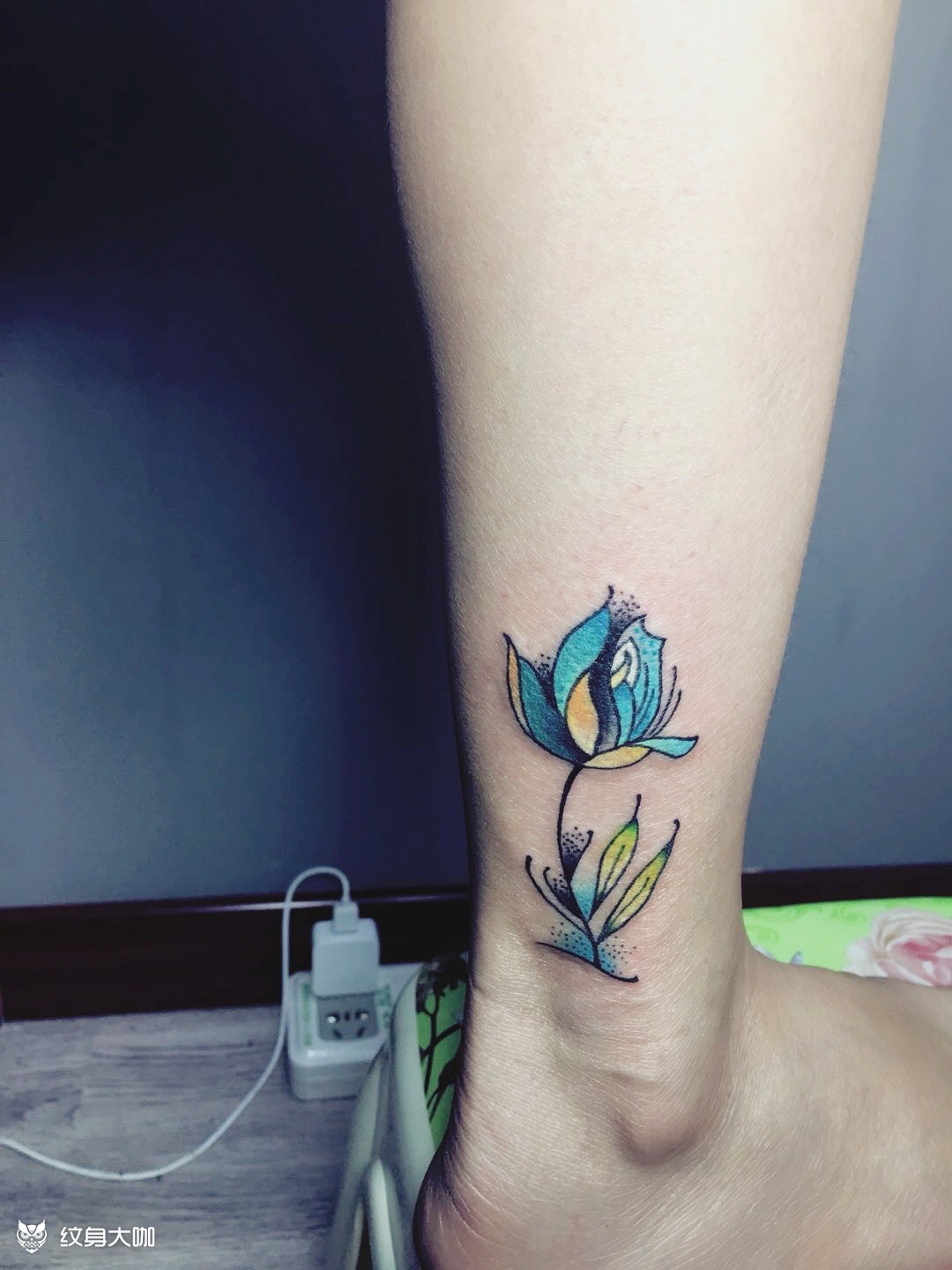 茉莉花_纹身图案手稿图片_墨阁的纹身作品集