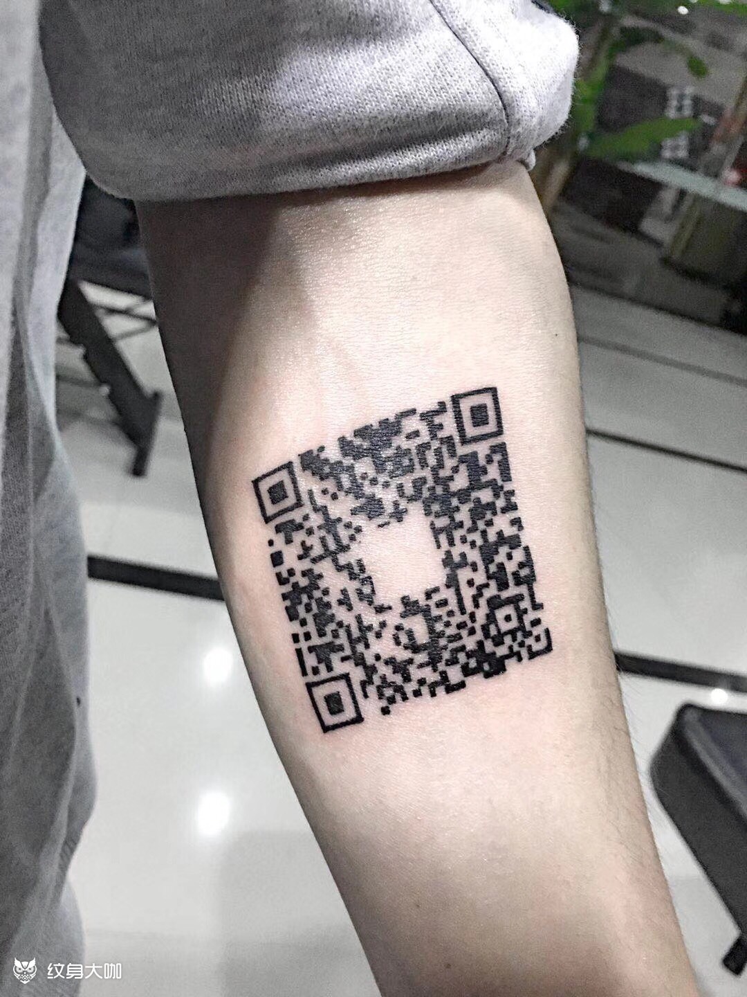 二维码_纹身图案手稿图片_半仙的纹身作品集