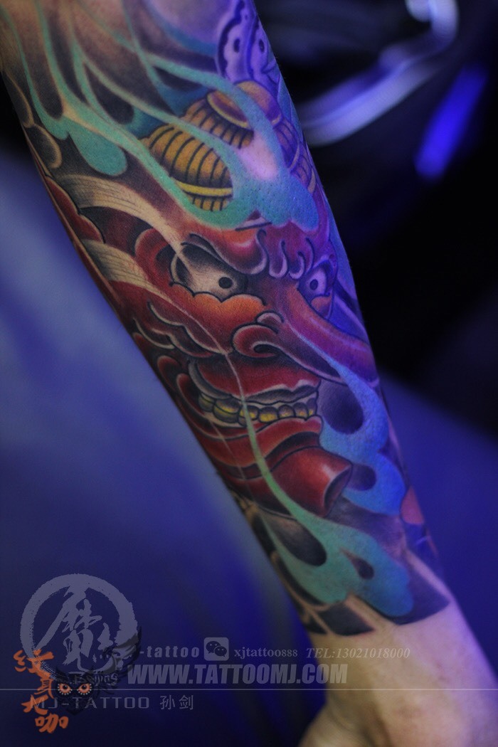 作品:天狗_纹身图案手稿图片_孙剑的纹身作品集