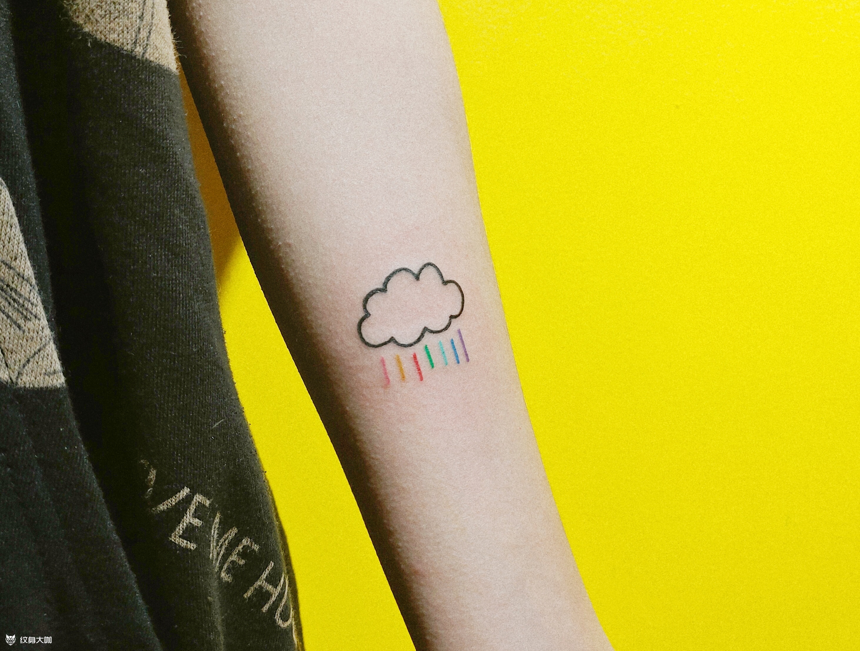 彩虹雨_纹身图案手稿图片_文武双拳才是斌的纹身作品集