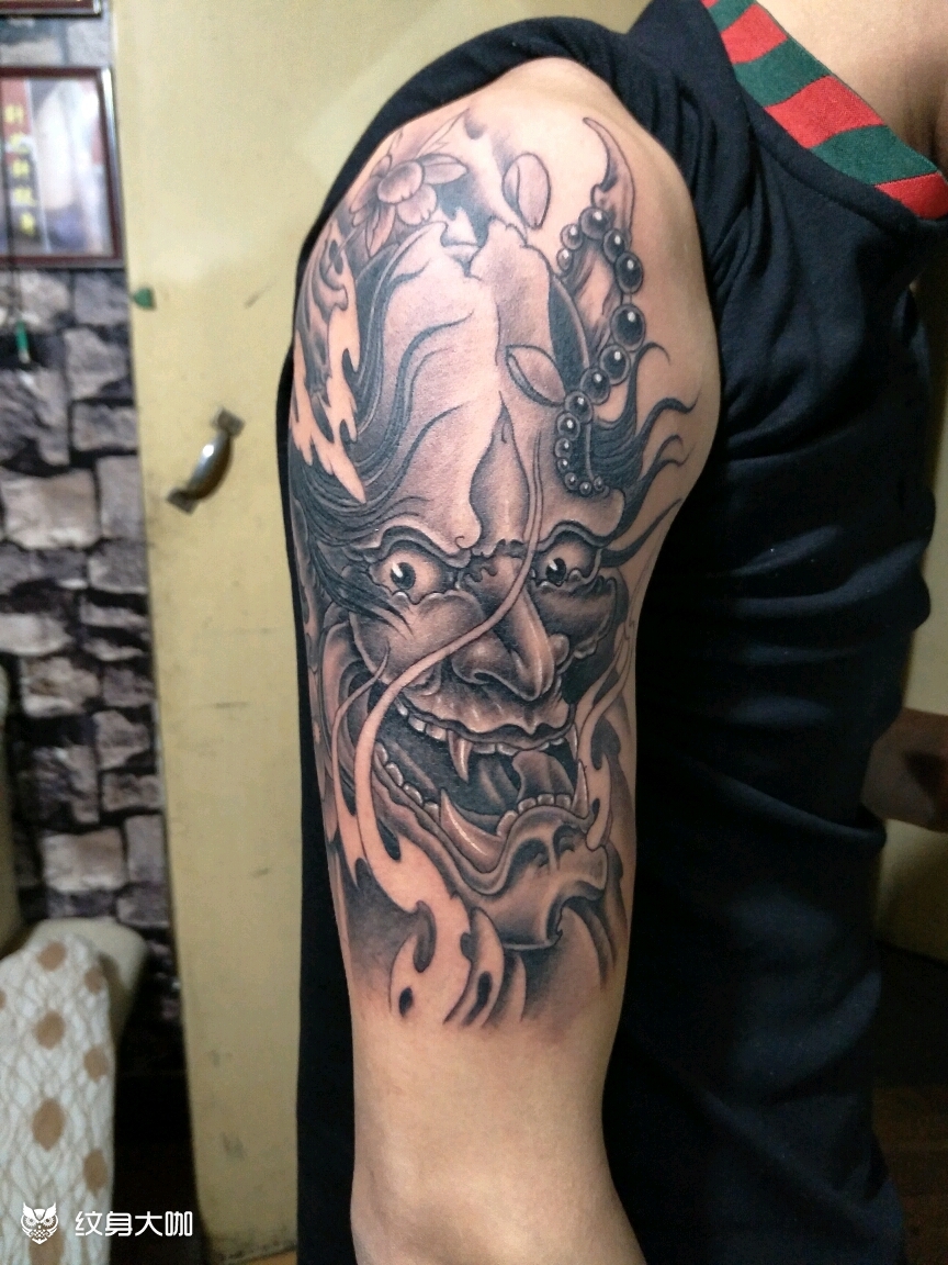 般若._纹身图案手稿图片_董星的纹身作品集