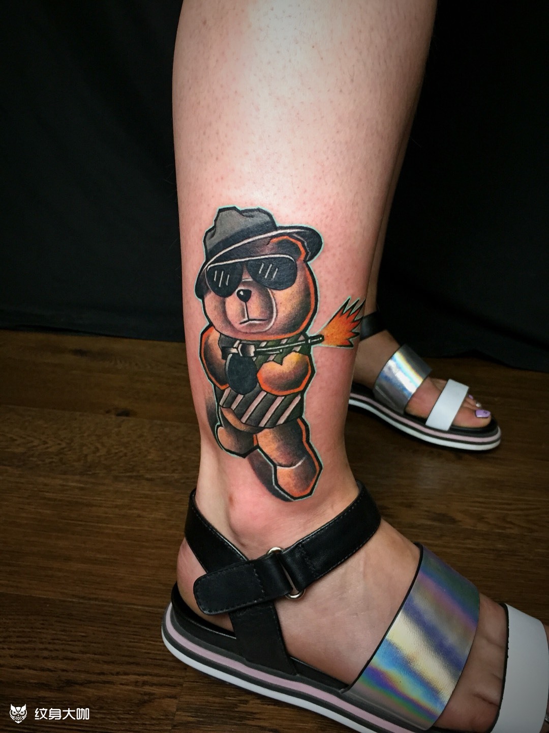 泰迪熊_纹身图案手稿图片_老李的纹身作品集