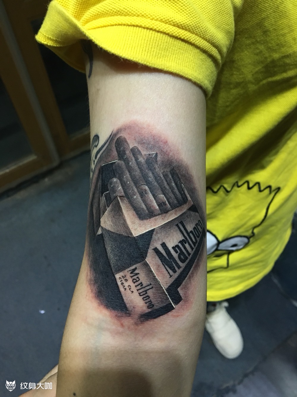 万宝路_纹身图案手稿图片_燃——的纹身作品集