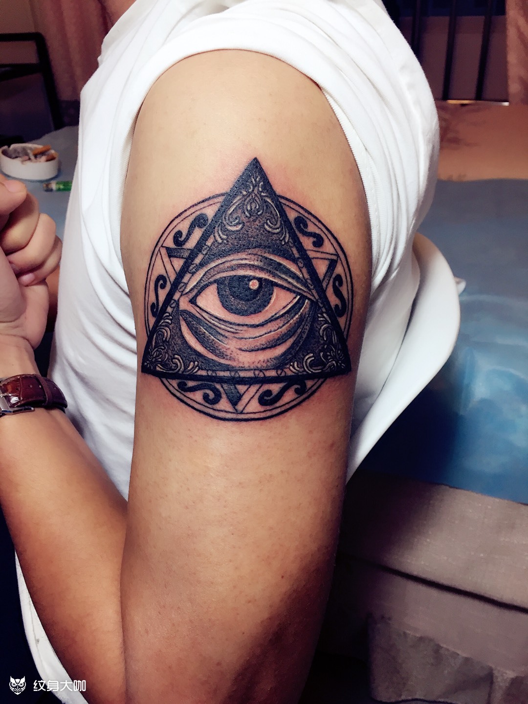 天使眼_纹身图案手稿图片_22ink的纹身作品集