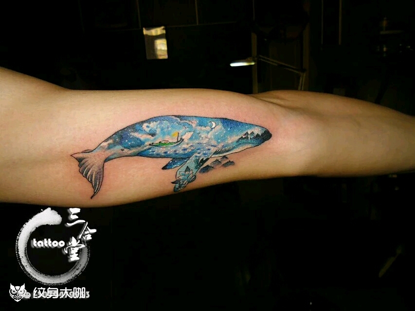 水彩鲲_纹身图案手稿图片_宗凯的纹身作品集