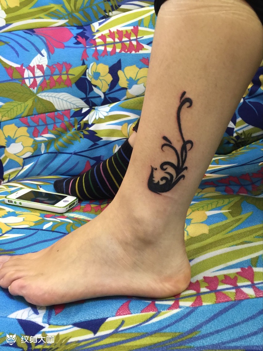 小图腾脚踝_纹身图案手稿图片_twtattooht的纹身作品集