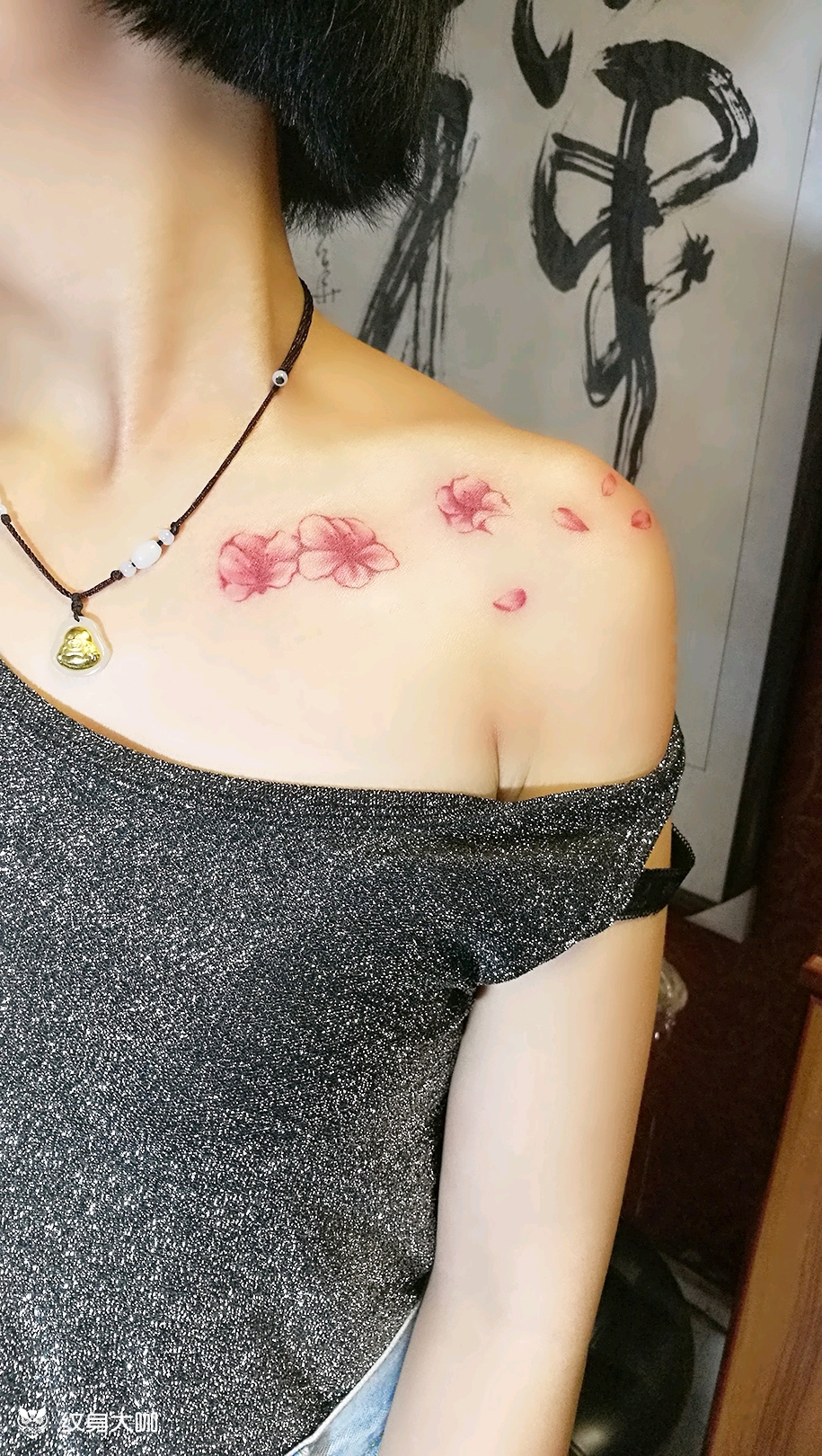 桃花_纹身图案手稿图片_王家伟的纹身作品集