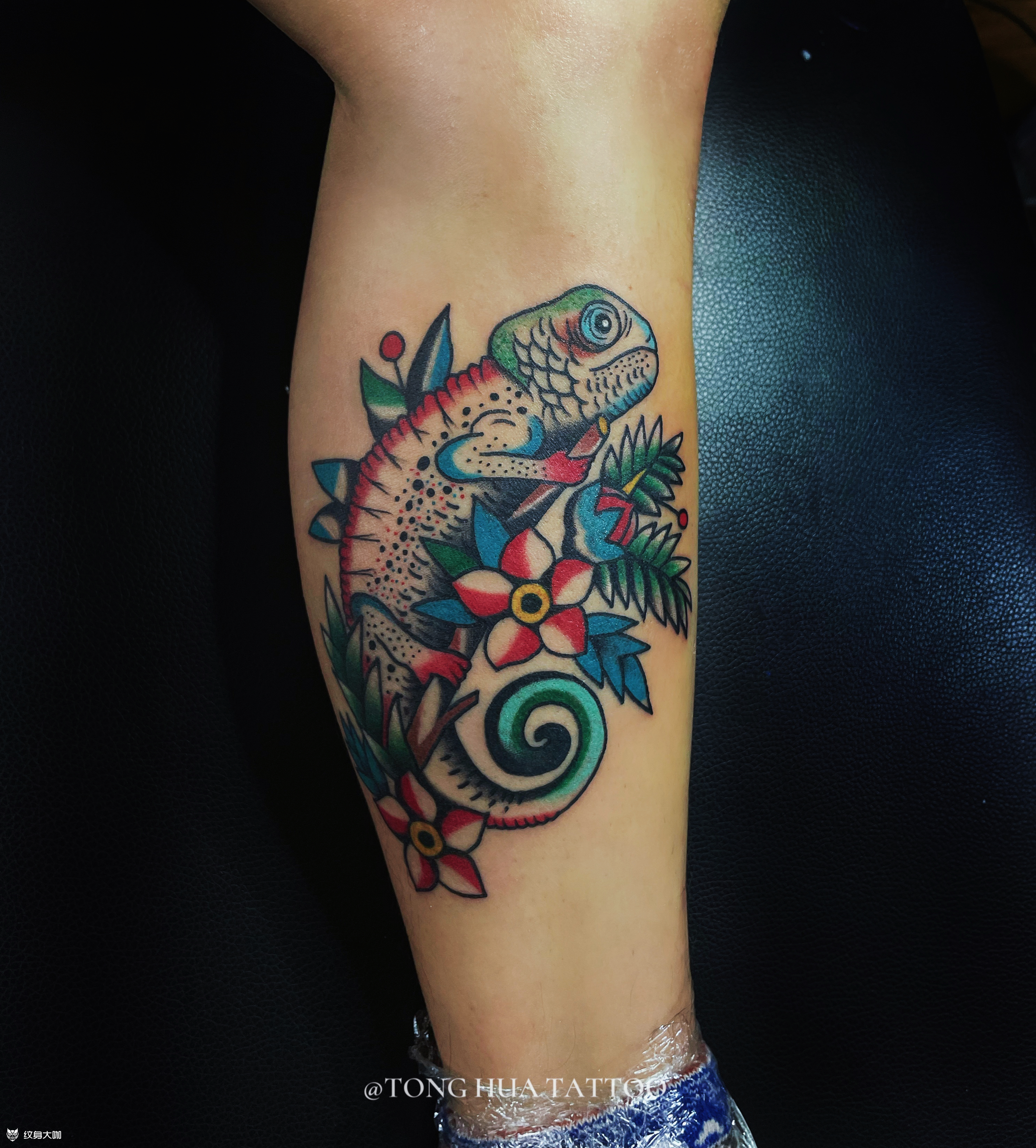 变色龙 _纹身吧社区 - 纹身大咖